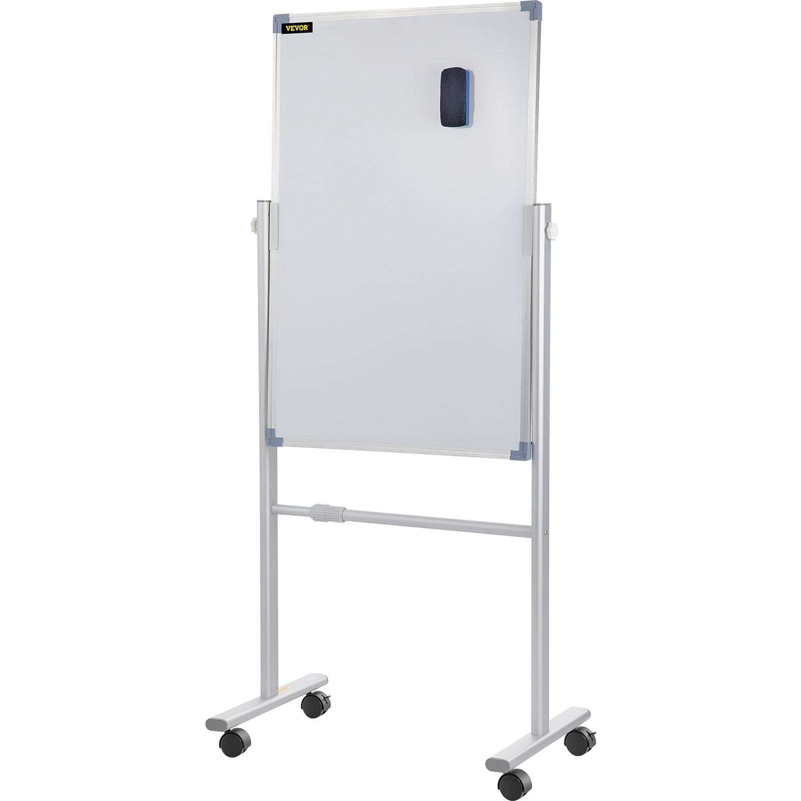 Mobile Dry Erase Board Magnetic Whiteboard with Stand 60x90cm Double Sided