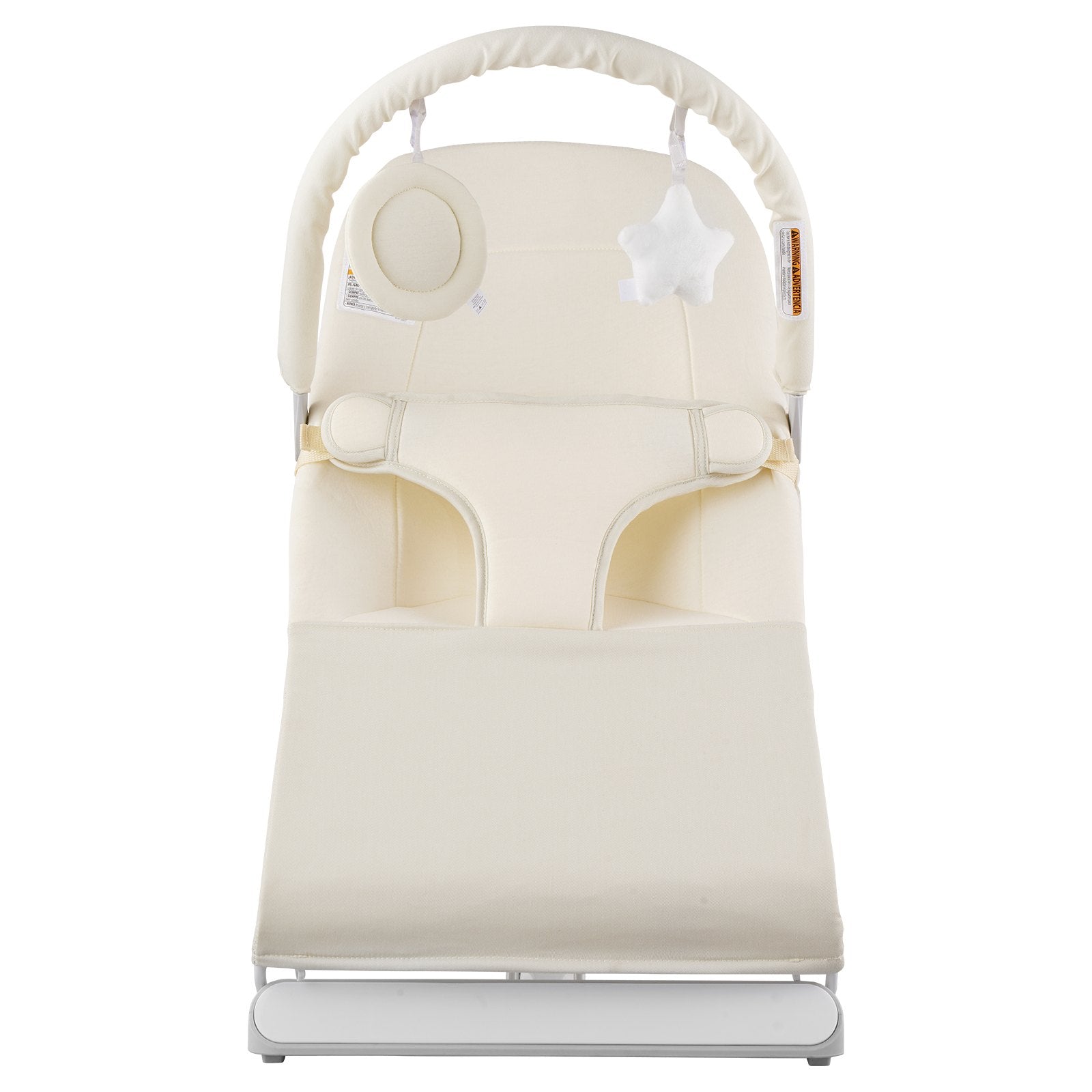 Baby Bouncer Folding Seat 0-9 Months 2 Recline Angles Rotatable Toy Bar