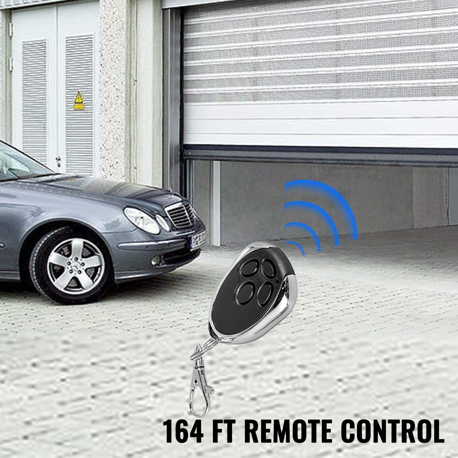 Garage Roller Door Opener 800N 110V Electric Auto Gate Opener Kit with 2 Remotes