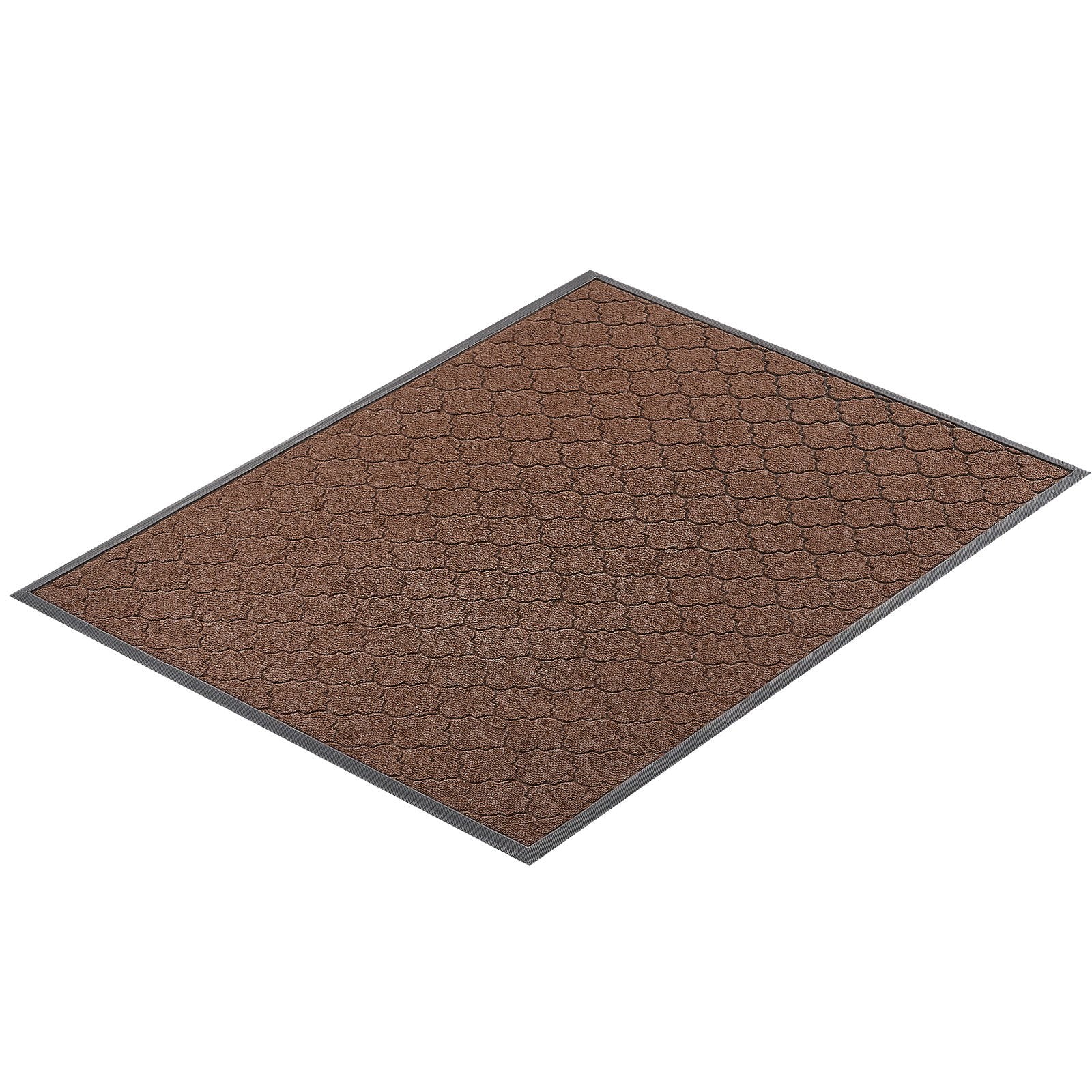 Front Door Mat 1194x889mm Commercial Indoor Outdoor Carpet TPE Backing Brown