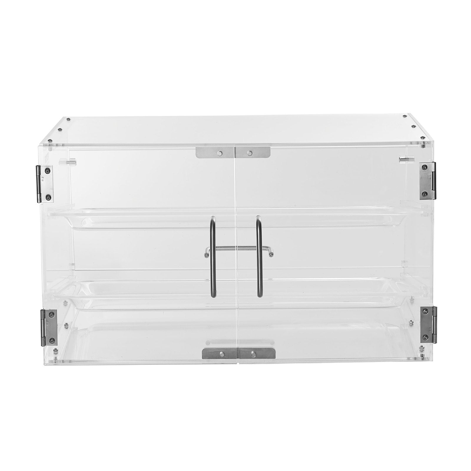 Pastry Display Case 2-Tier Commercial Countertop Acrylic with Rear Door