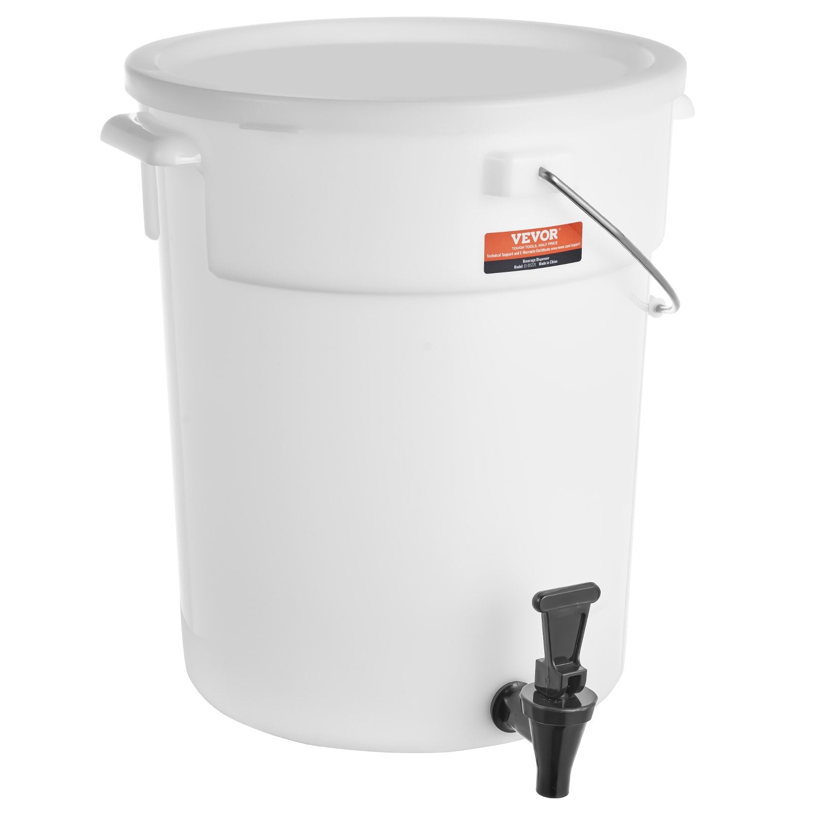 Beverage Dispenser 5 Gallon Plastic with Spigot and Lid for Parties