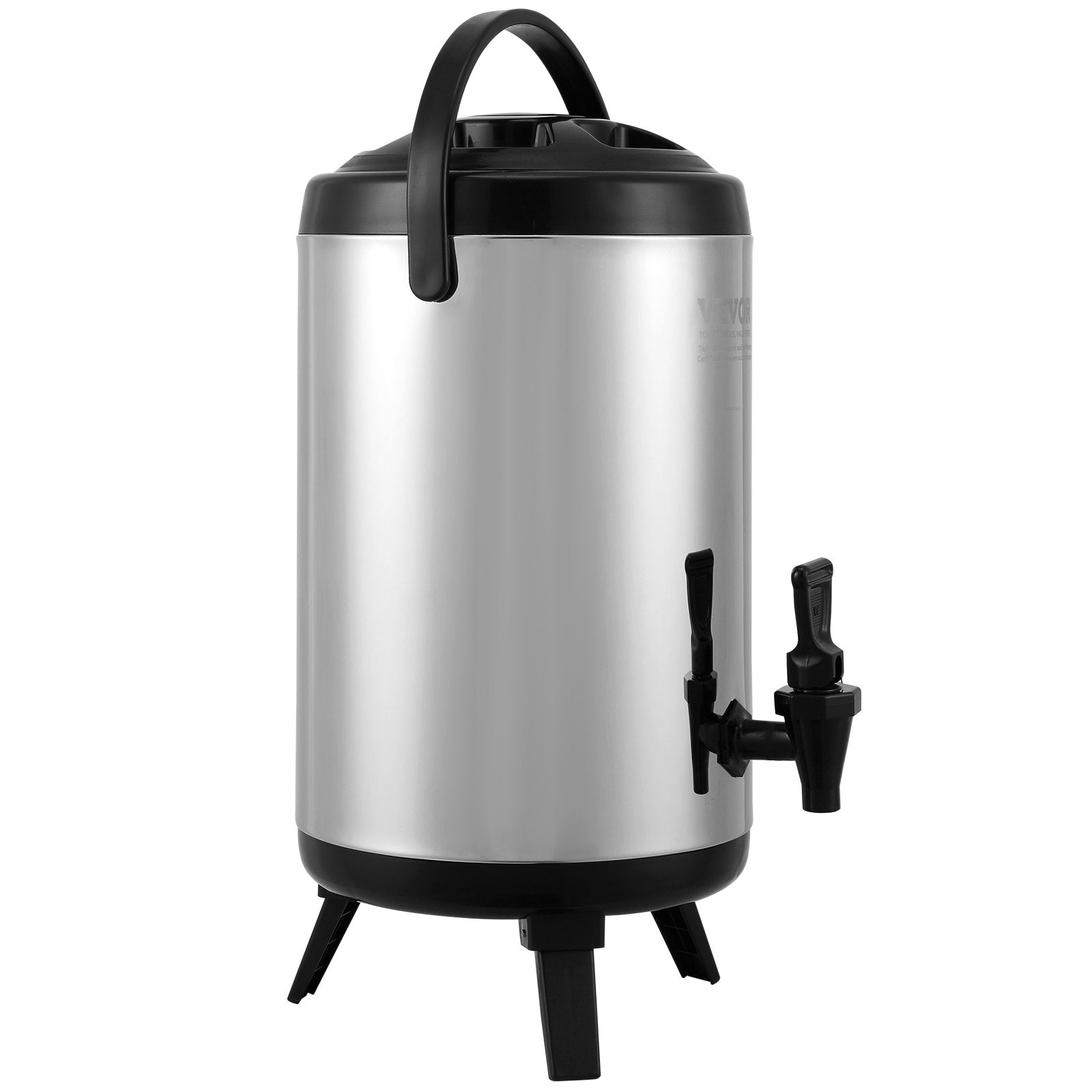 7.6L Stainless Steel Insulated Beverage Dispenser with Spigot and Handle