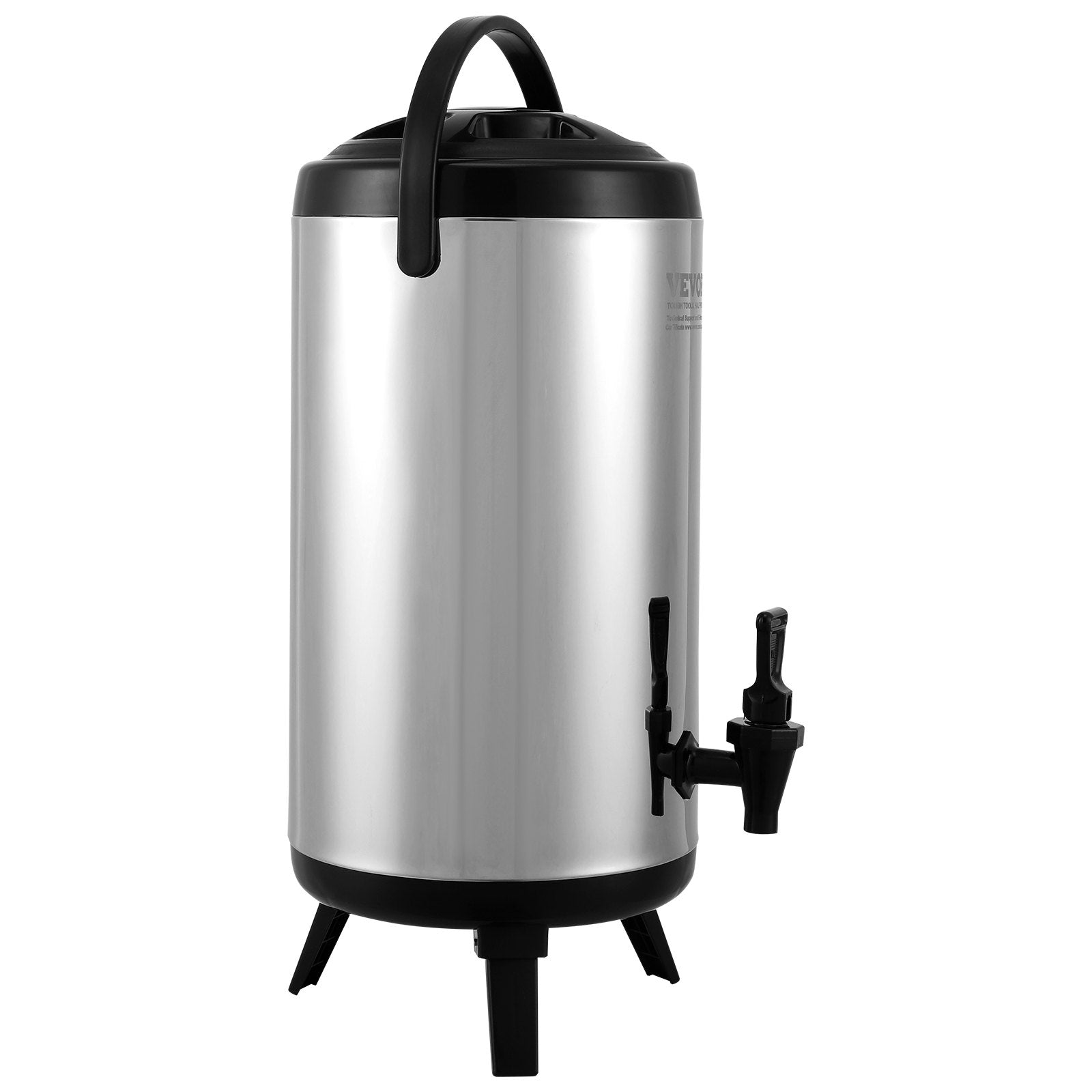 9.2L Stainless Steel Insulated Beverage Dispenser with Spigot and Handle