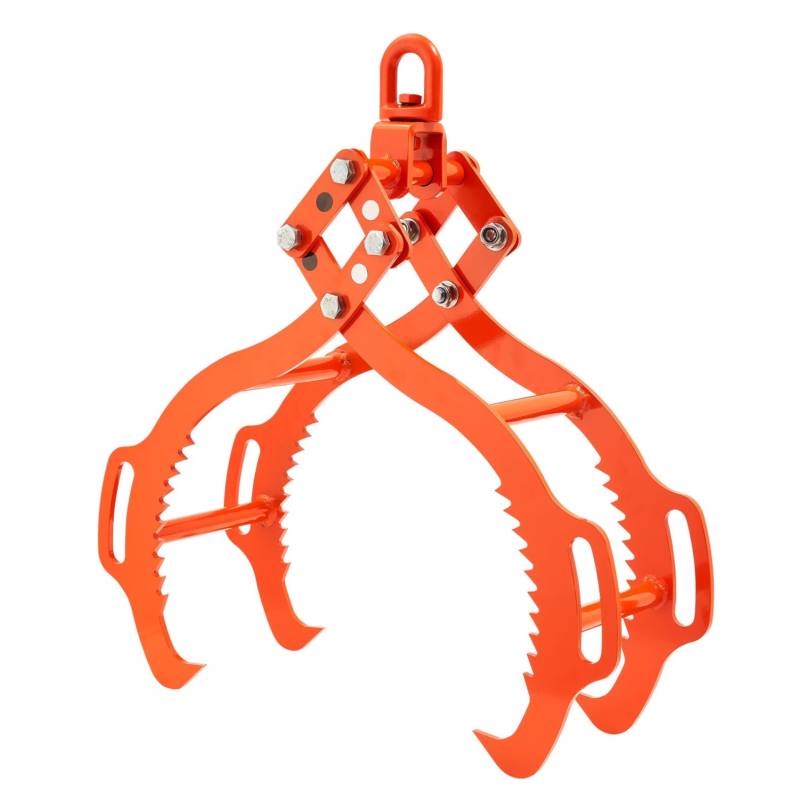 Log Lifting Tongs 711mm 4-Claw Heavy Duty Steel 1000KG Swivel Eagle Claw Design
