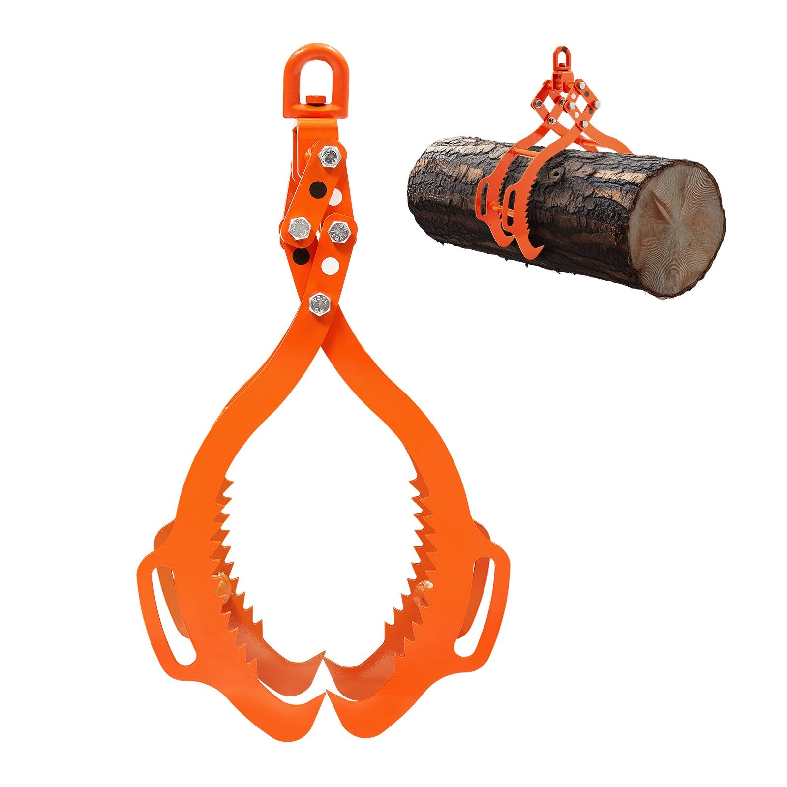 Log Lifting Tongs 36 Inch 4-Claw Steel Grapple 3300LBS Trucks Tractors