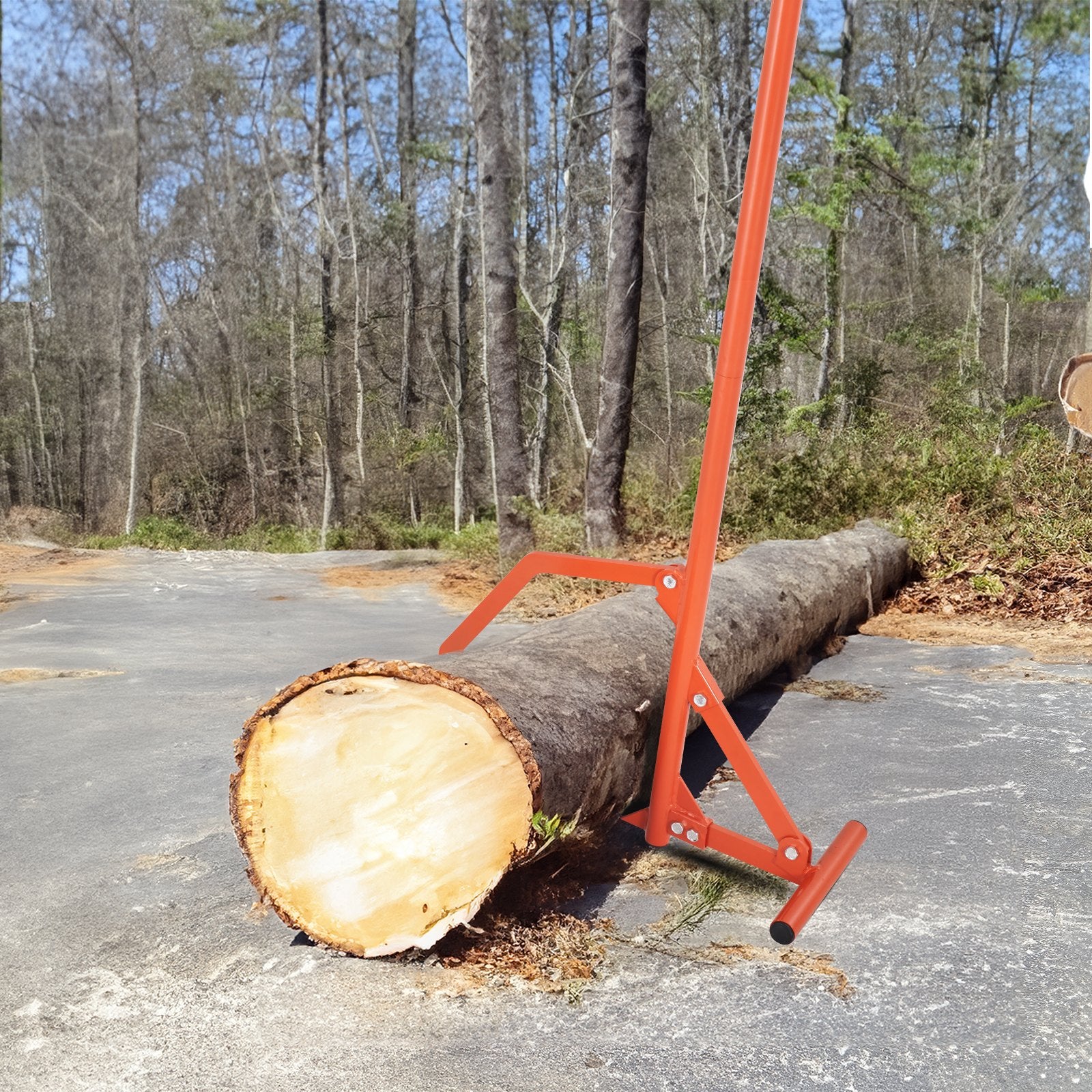 Timberjack 46.5 in Heavy Duty Steel Log Roller Lifter with Adjustable Cant Hook