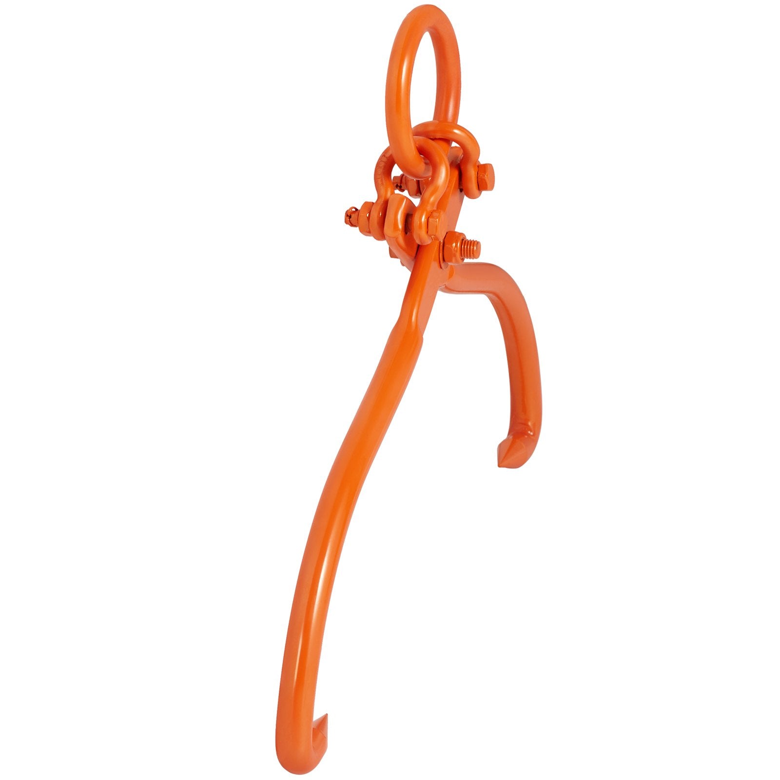 Log Skidding Tongs 18in 2-Claw Heavy Duty Steel Lumber Lifting Tool 350kg