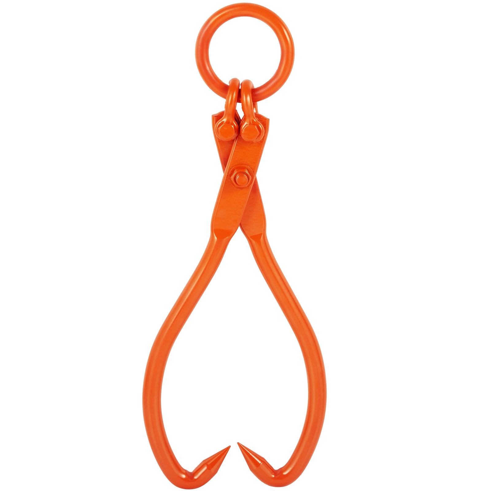 Log Skidding Tongs 18in 2-Claw Heavy Duty Steel Lumber Lifting Tool 350kg