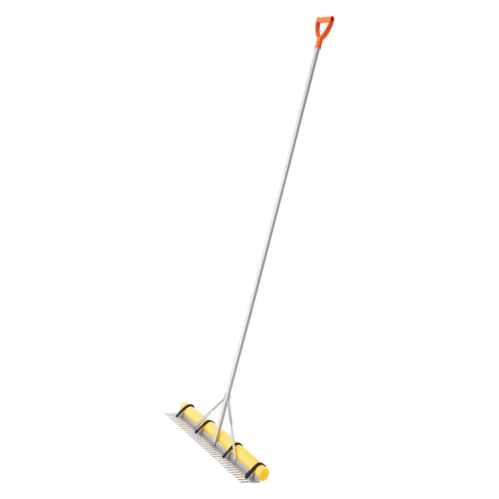 Landscape Rake 914mm Aluminum Head 3380mm Handle Heavy-Duty Yard Garden Tool
