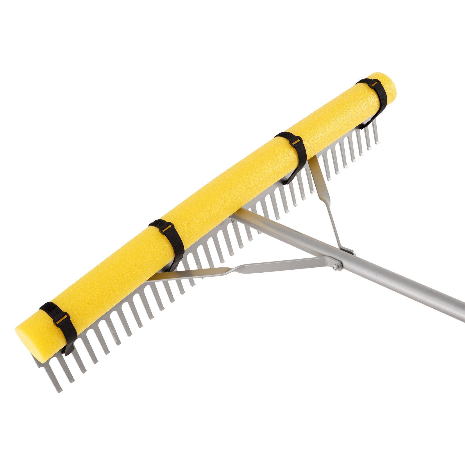 Landscape Rake 914mm Aluminum Head 3380mm Handle Heavy-Duty Yard Garden Tool