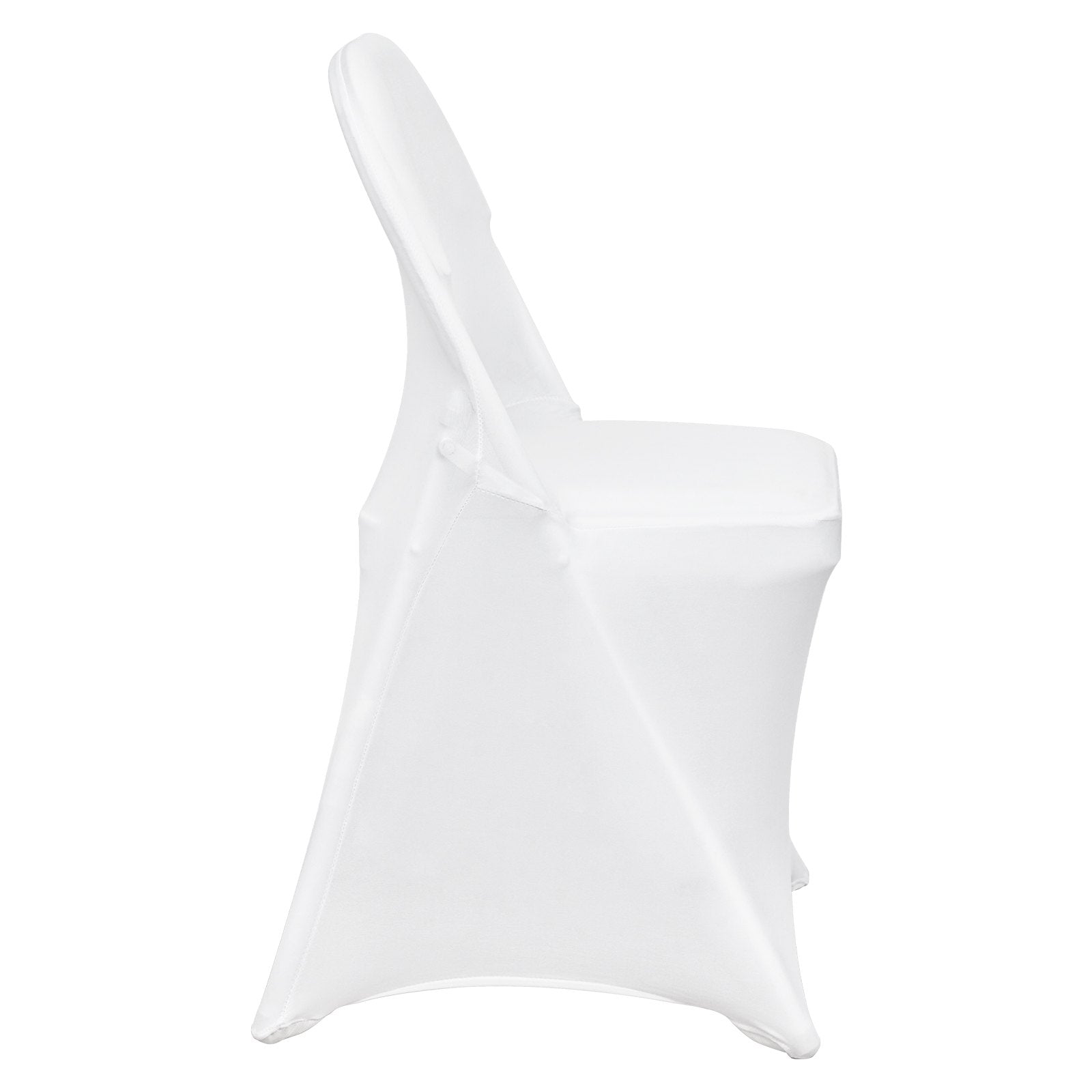 Chair Covers Folding Stretch Spandex Universal Fitted Slipcovers 50 PCS White