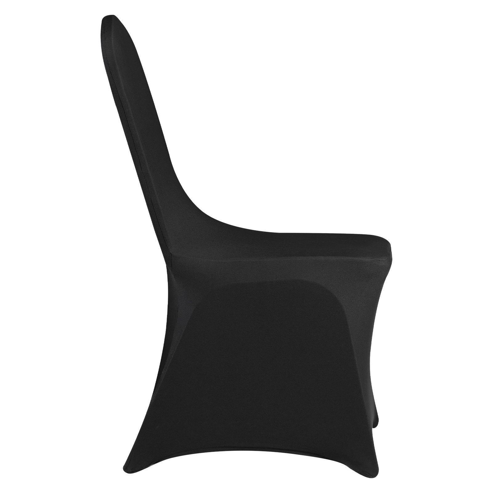 Stretch Spandex Folding Chair Covers Universal Fitted Slipcovers 50PCS Black