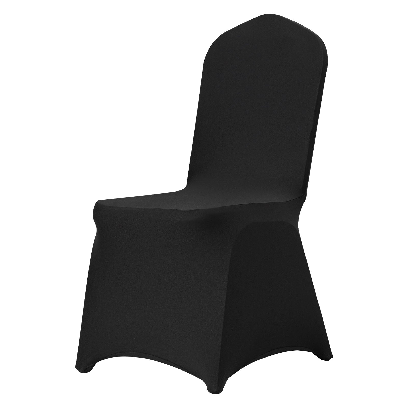 Stretch Spandex Folding Chair Covers Universal Fitted Slipcovers 50PCS Black