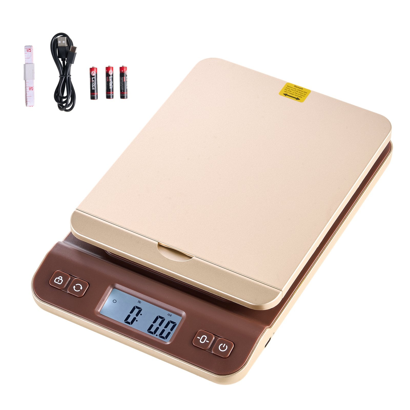 Digital Shipping Postal Scale 40 kg High Accuracy 2 g with Hold Tare Auto-Off