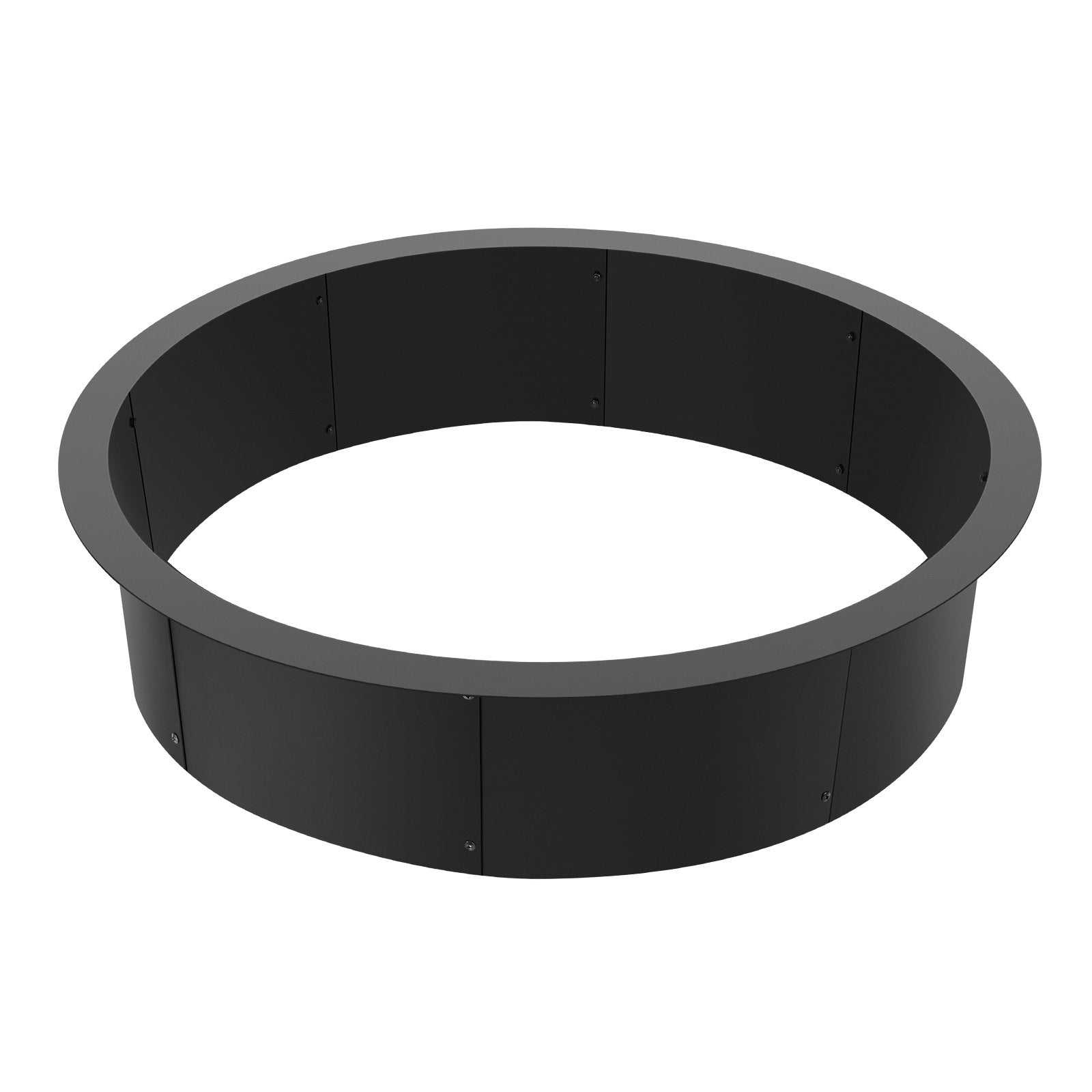 Fire Pit Ring 45-In Outer/39-In Inner Carbon Steel Insert 10in Height Outdoor