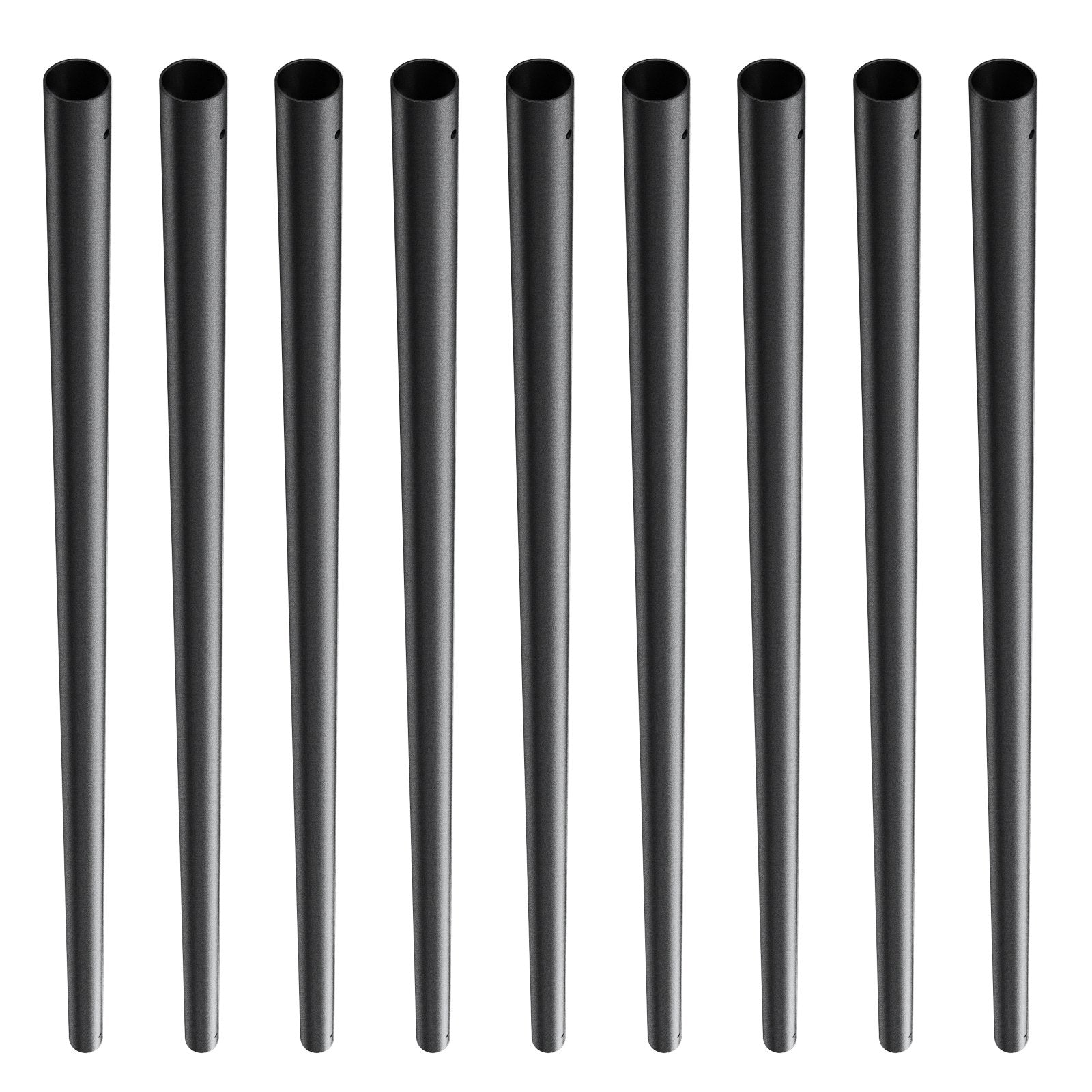 101 Pack Staircase Metal Balusters 3/4'' x 32'' Aluminum Spindles Satin Black