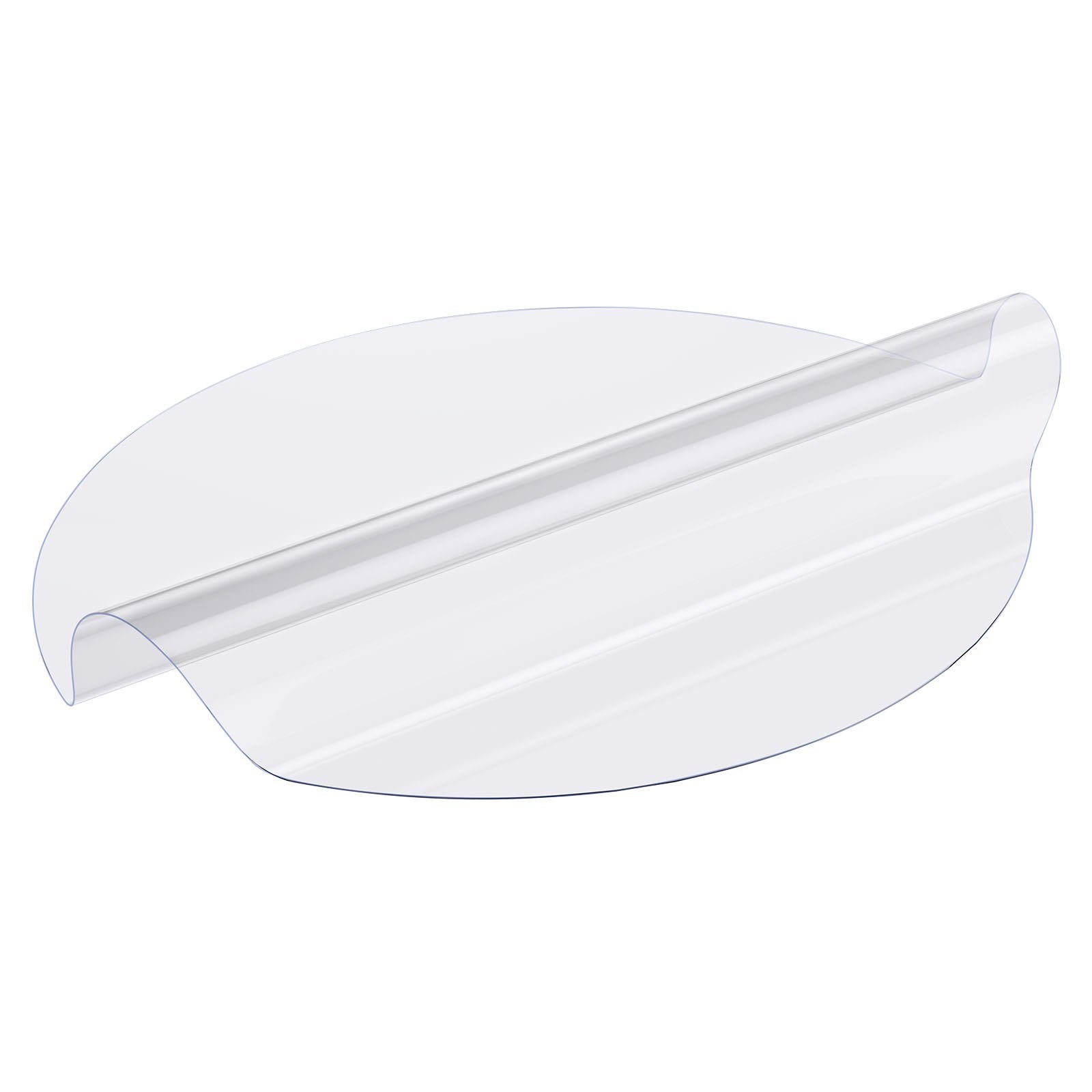 Plastic Table Cover 42x42 in 2mm Clear PVC Round Waterproof Desk Protector