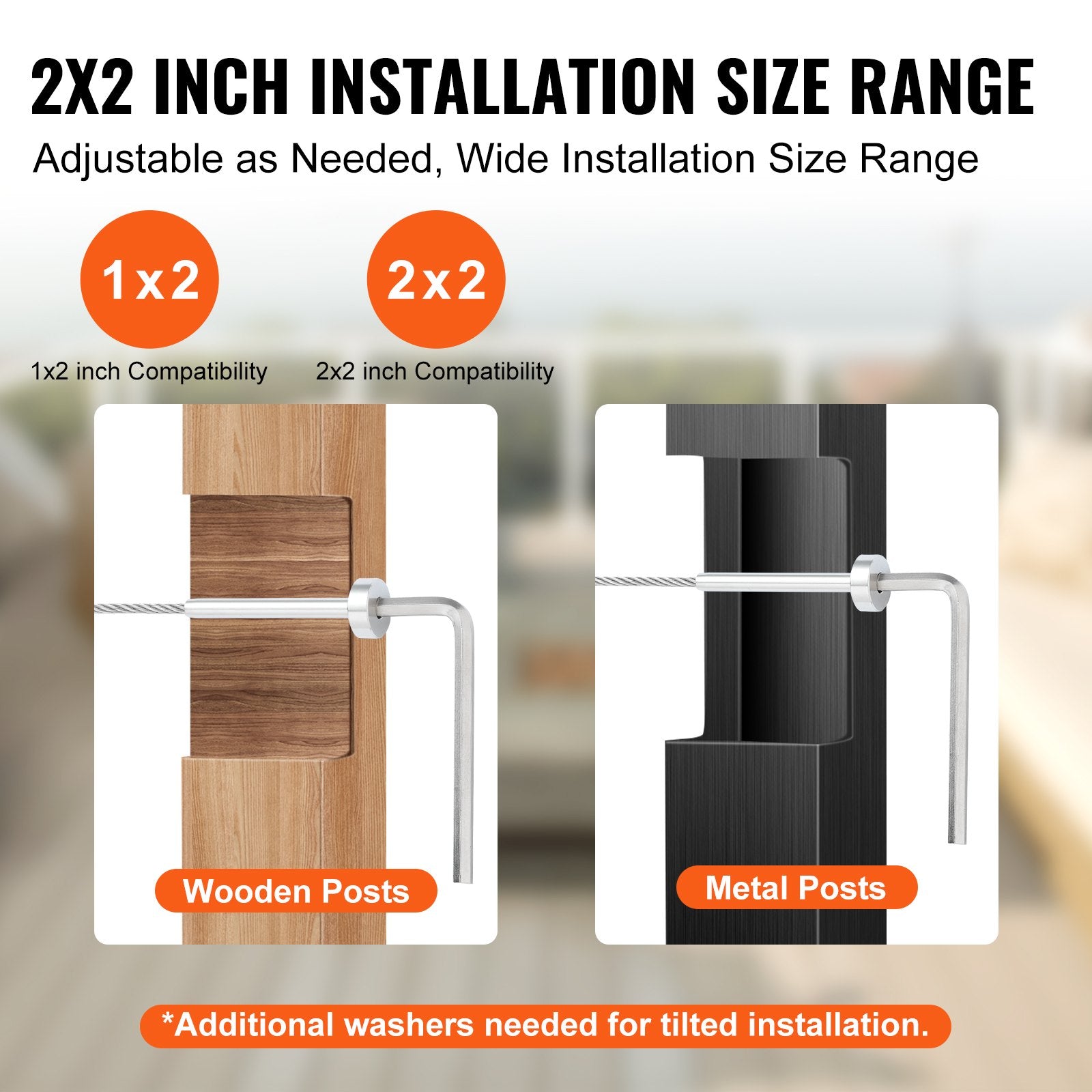 20-Pack 3.2mm T316 Stainless Steel Invisible Cable Railing Kit with Swage Ends