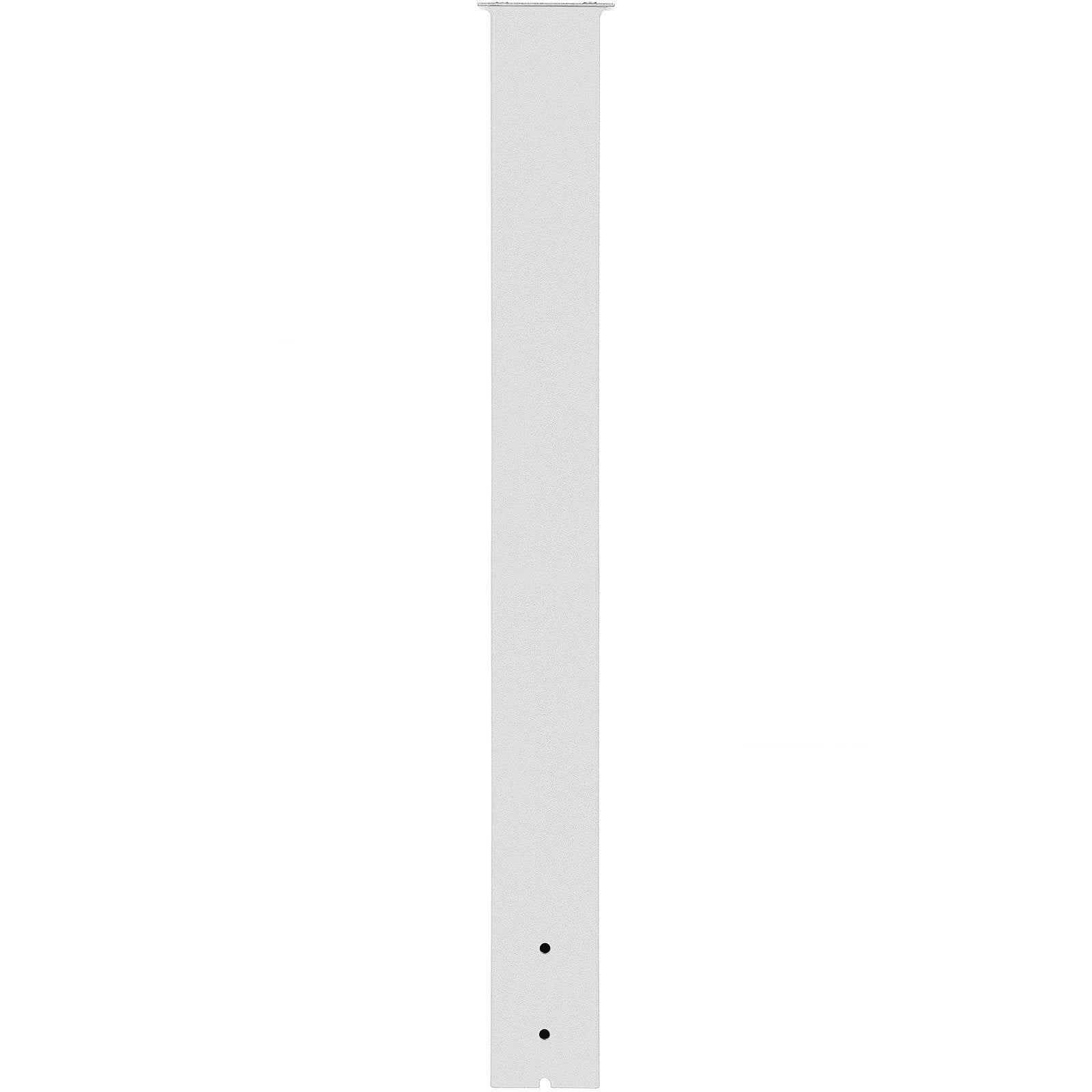 Mailbox Post 43in White Powder-Coated Steel Stand Surface Mount Outdoor