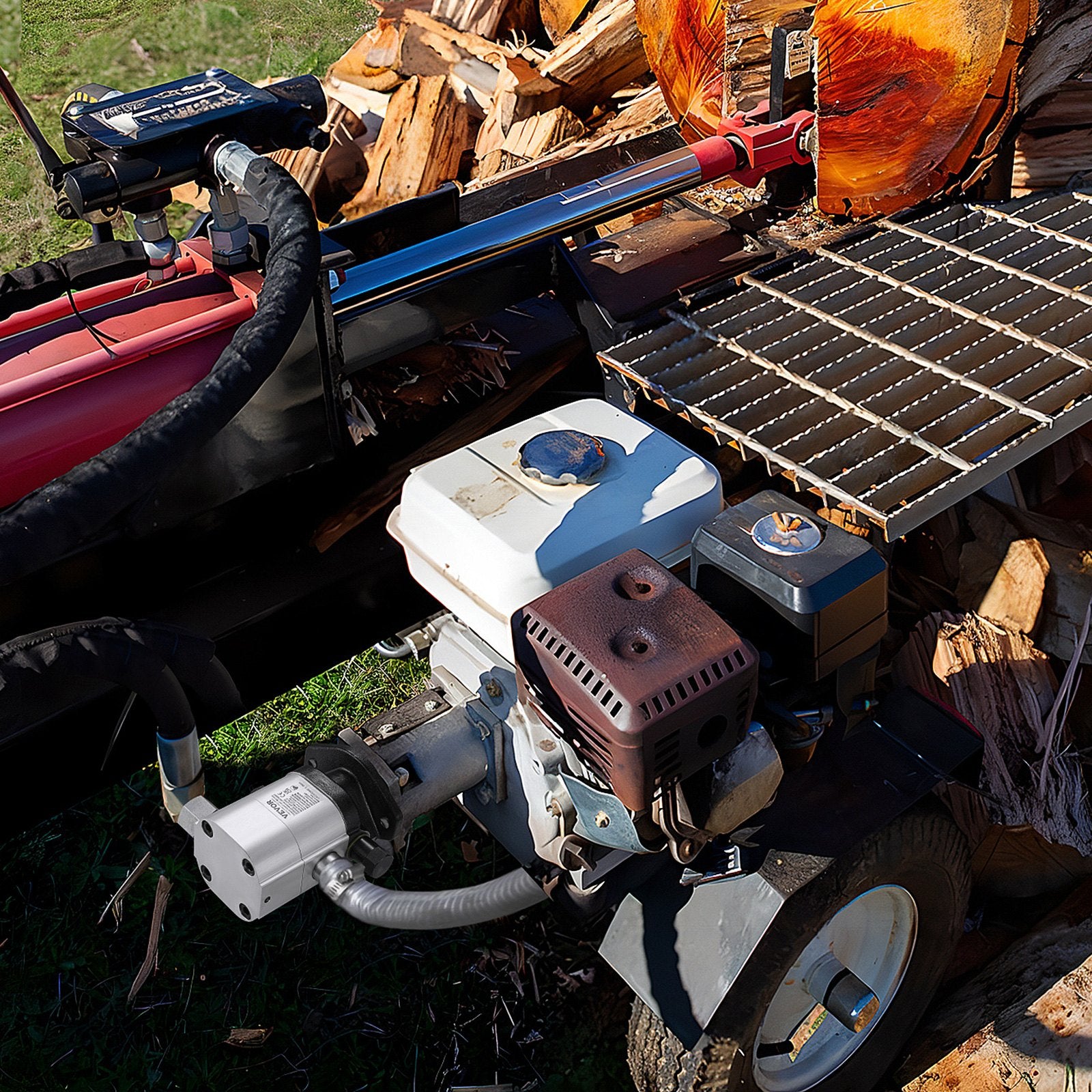 22GPM 2-Stage Hydraulic Log Splitter Pump 4000PSI Aluminum Gear