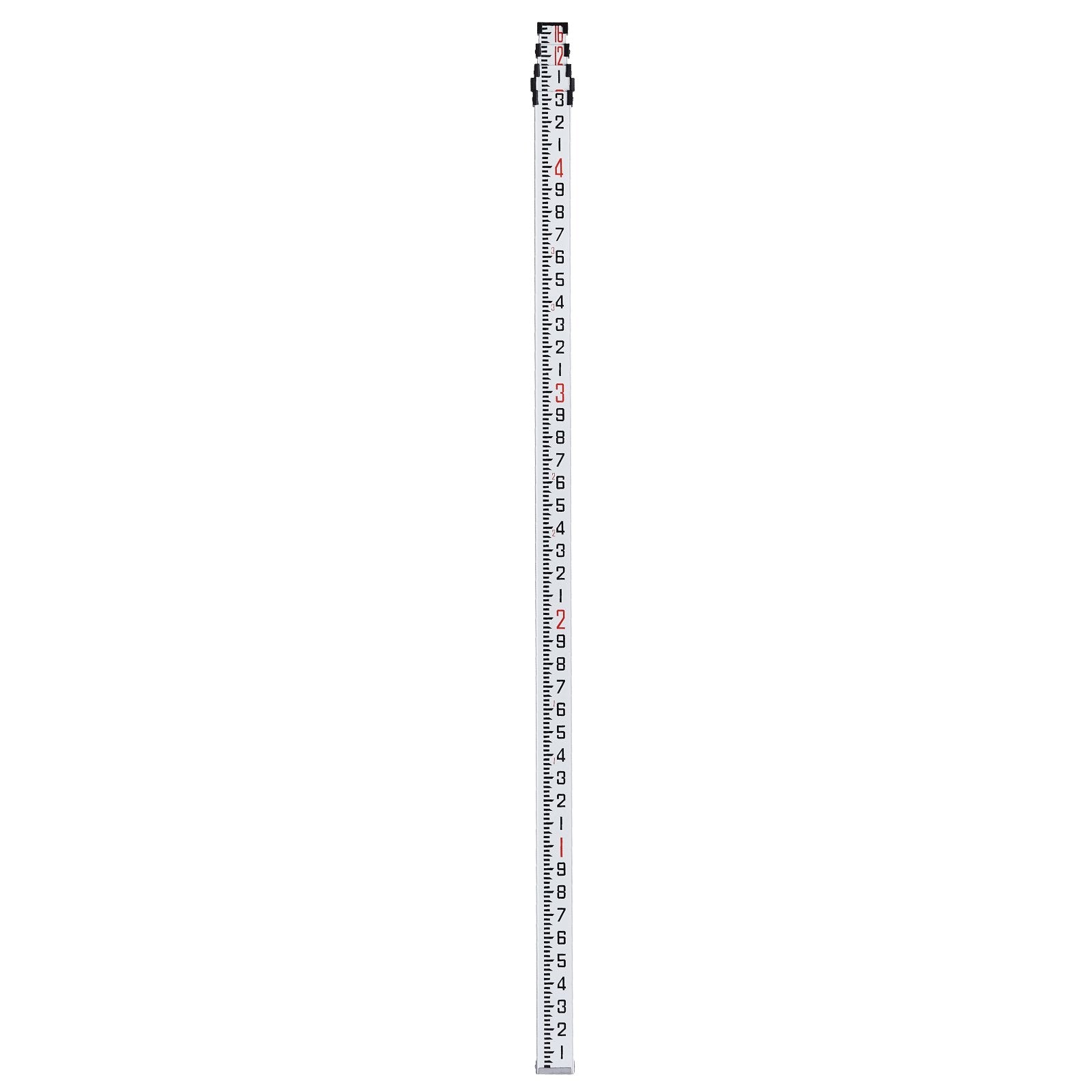 Grade Rod Aluminum 16-Feet 4-Section Telescopic Double-Sided Survey with Level