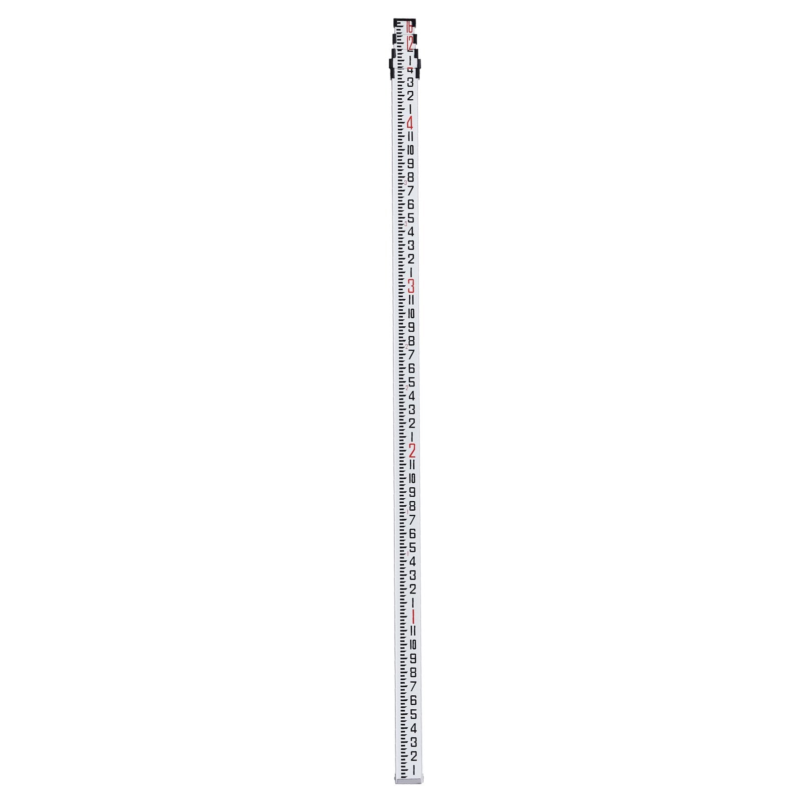 Aluminum Grade Rod 16ft 4-Section Telescopic Measuring Double-Sided Bubble