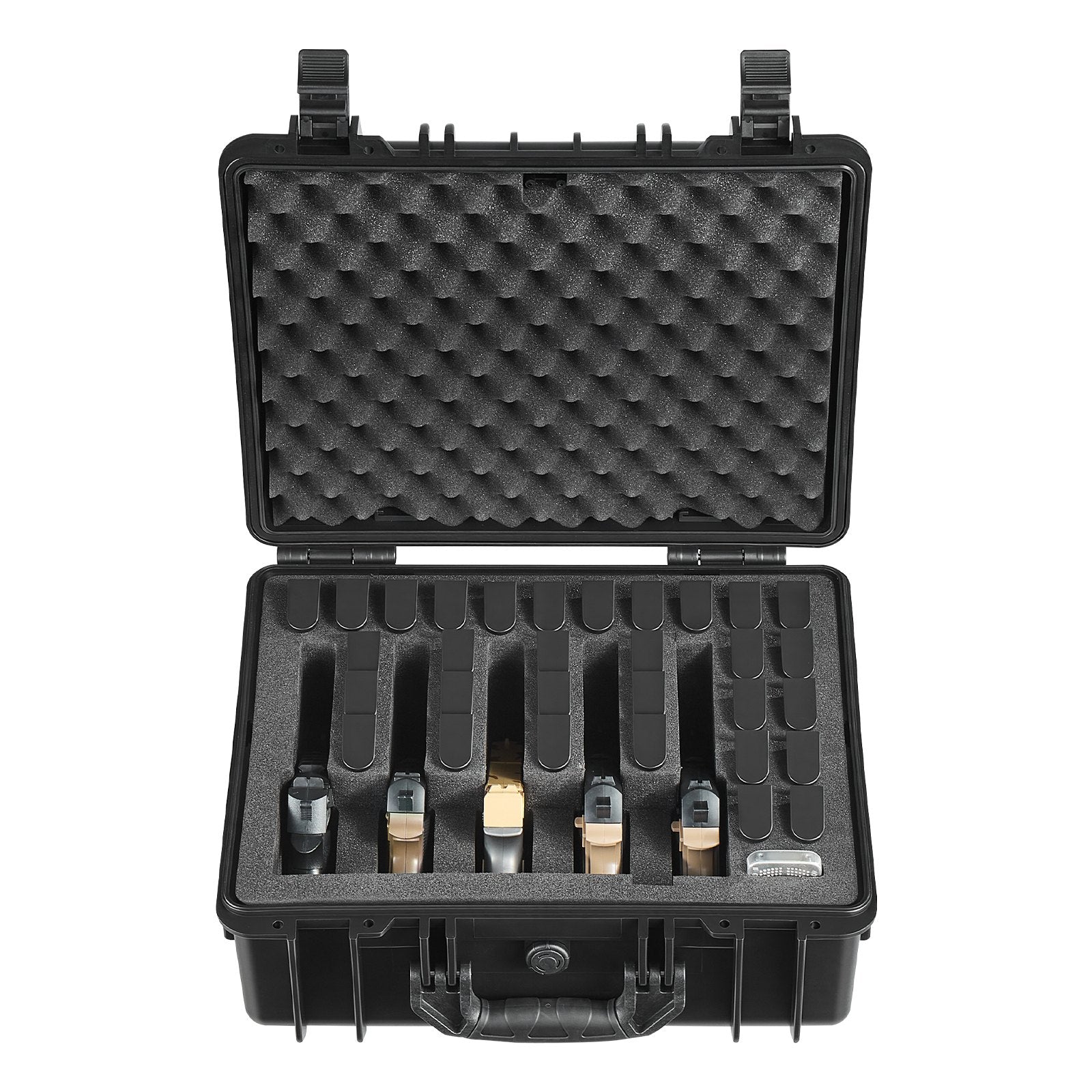 Hard Waterproof Pistol Storage Case with XPE Foam Modular Gun Box