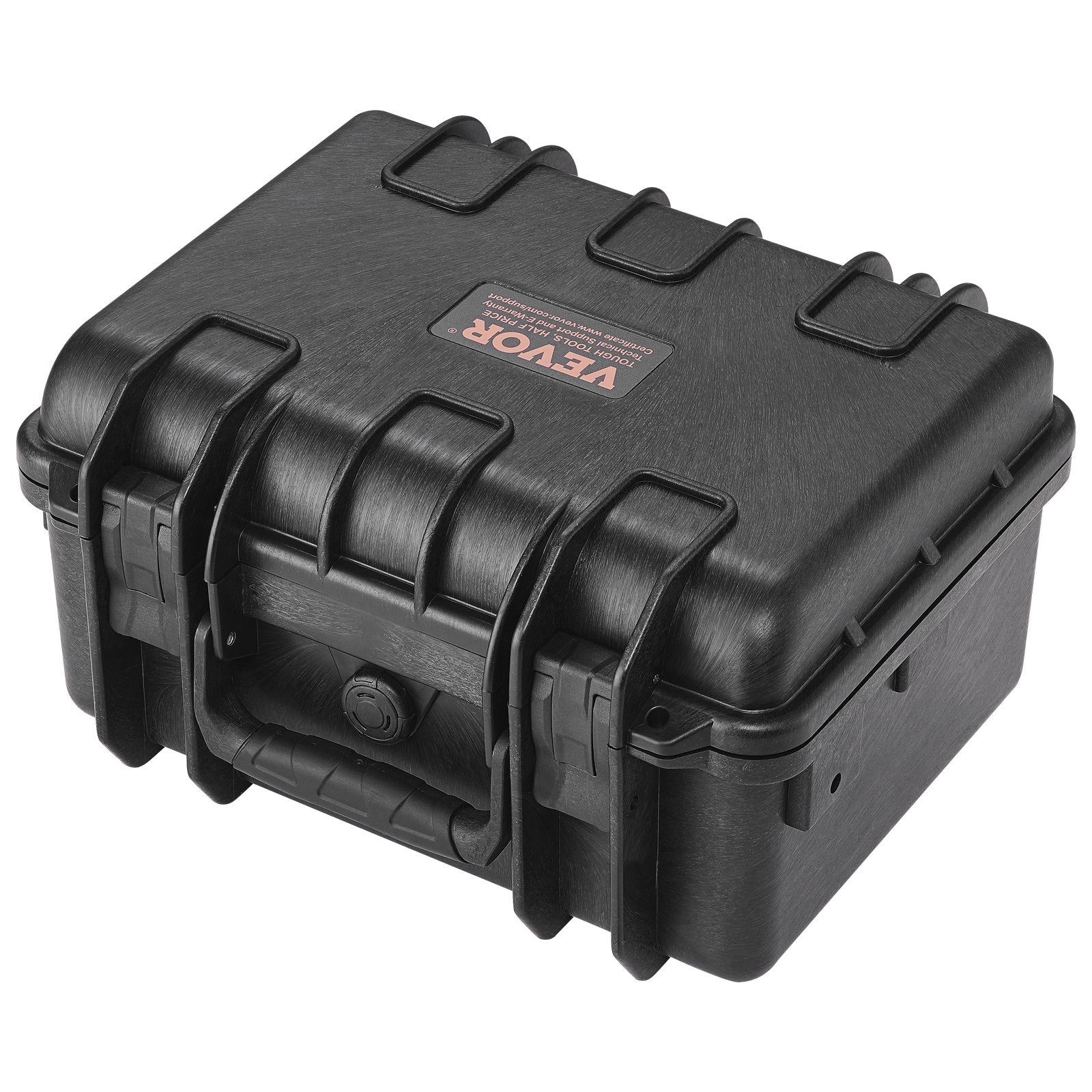 Hard Pistol Case for 2 Pistols Waterproof Lockable with Pre-cut Foam Black