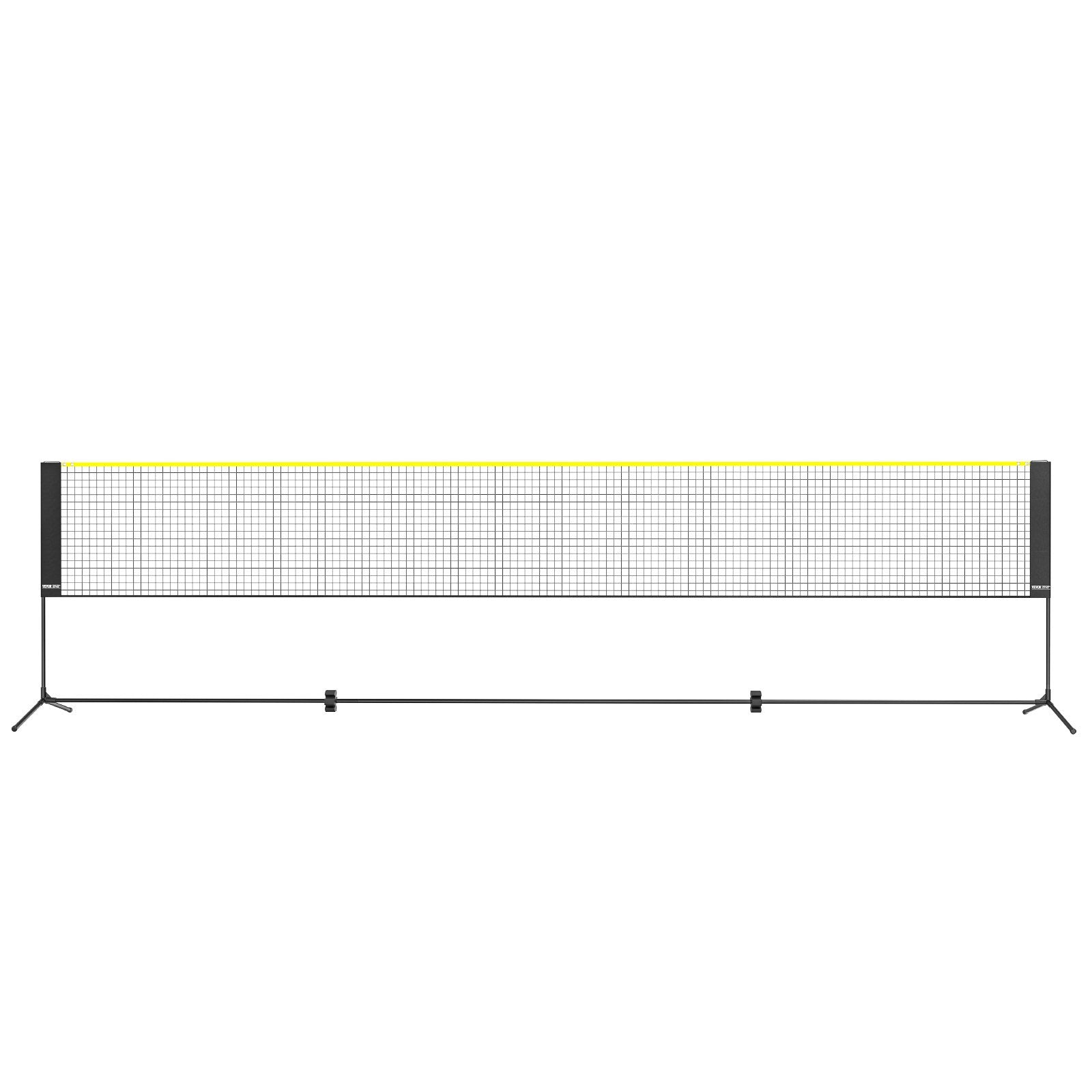 Badminton Net Height Adjustable Volleyball Net 17ft Portable Foldable Set