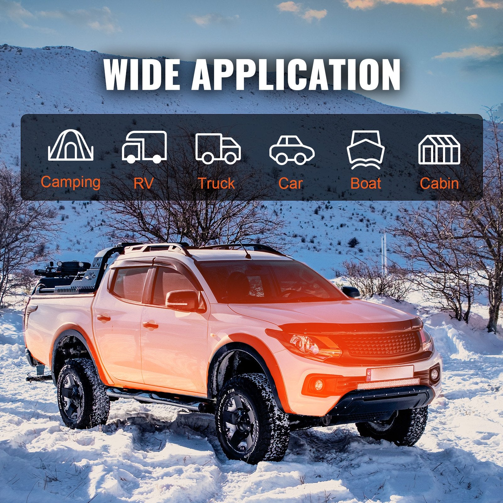 Diesel Air Heater 8KW Bluetooth Remote LCD Auto Altitude for RVs and Campers