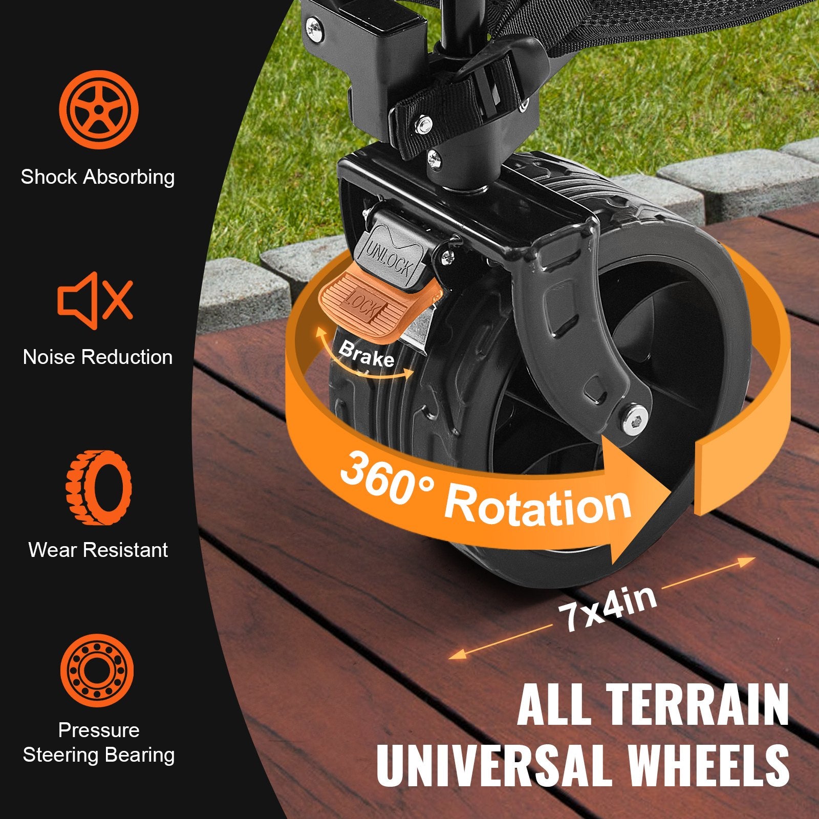 Wagon Double Decker Foldable 400L Collapsible All-Terrain Wheels 350-450LB