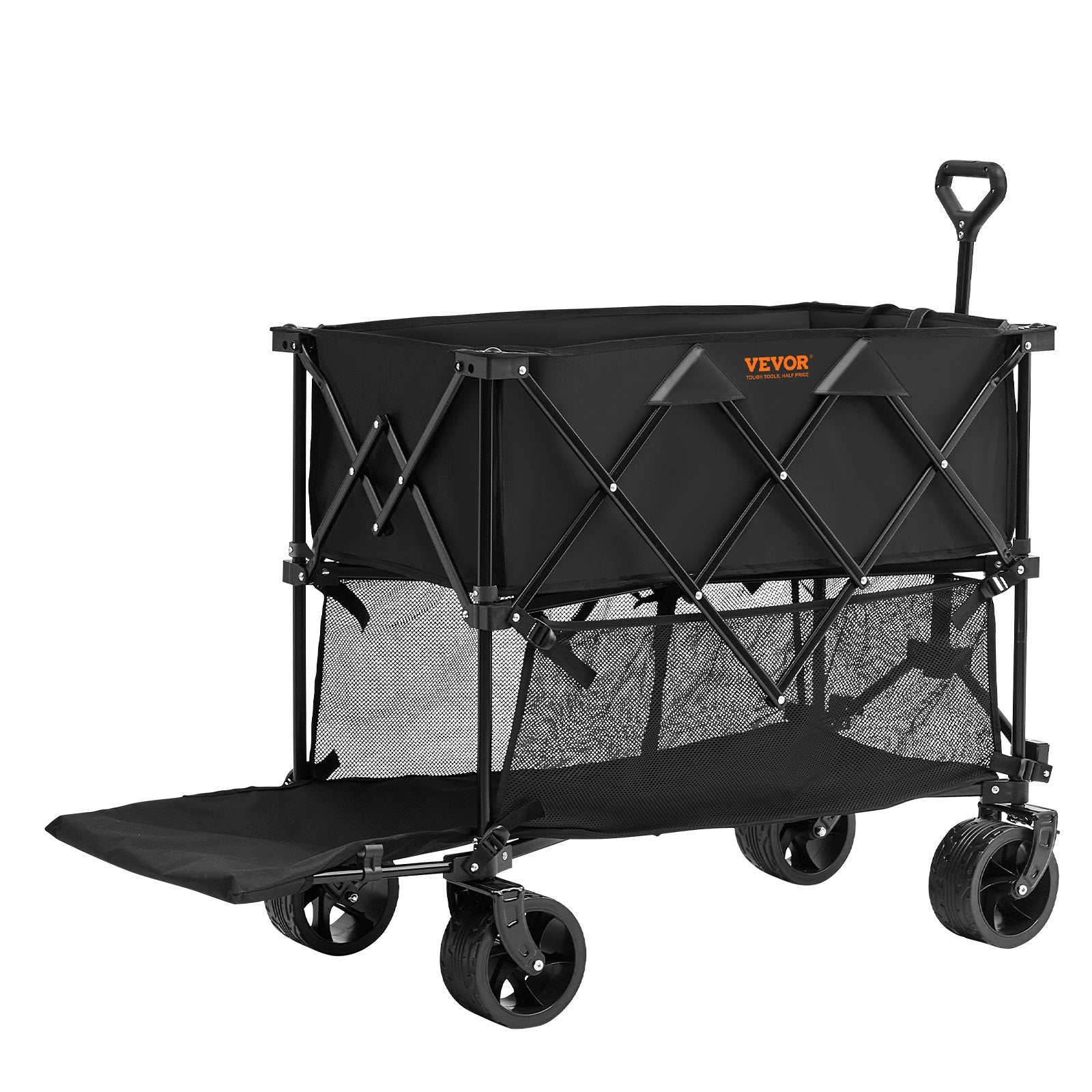 Wagon Double Decker Foldable 400L Collapsible All-Terrain Wheels 350-450LB
