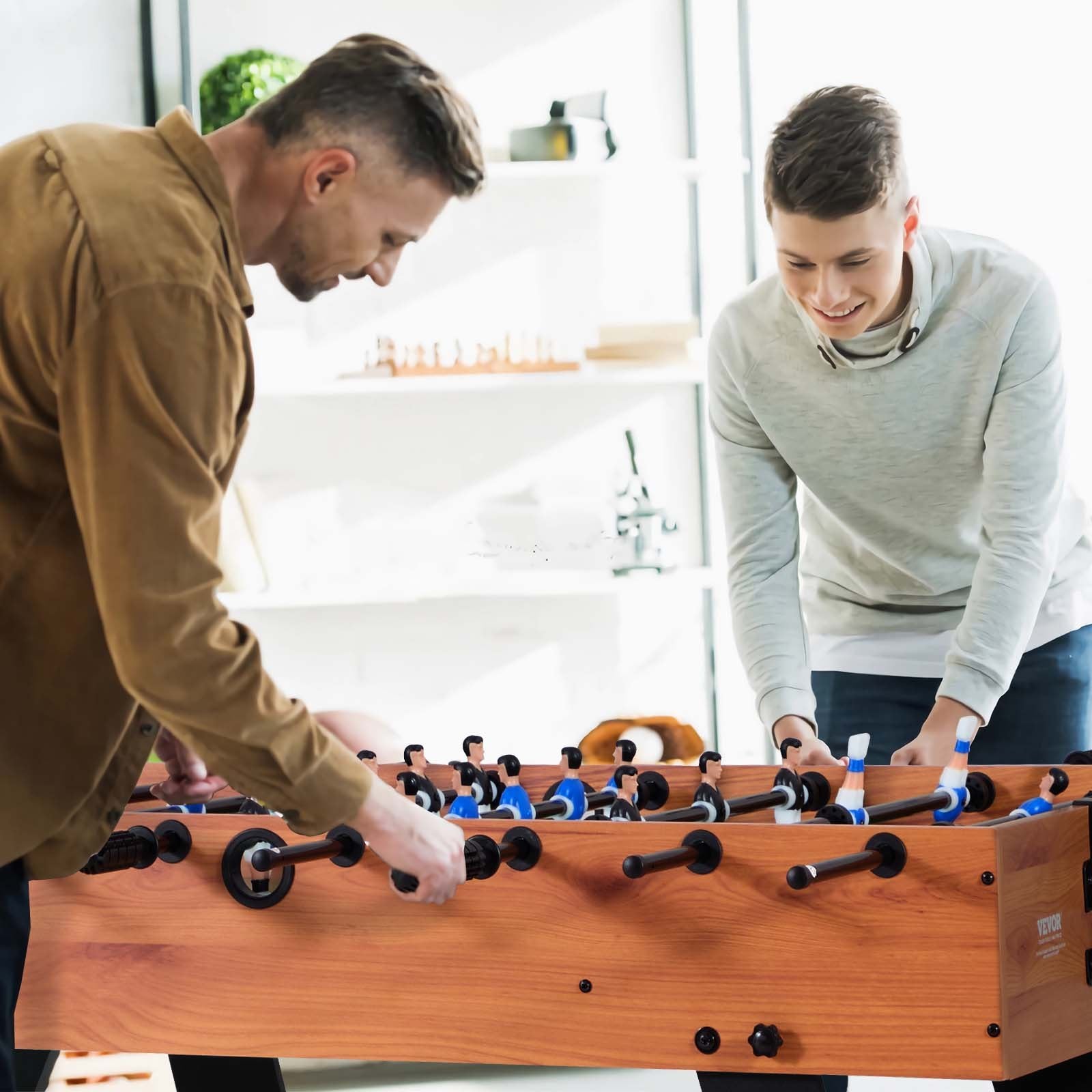 Folding Foosball Table 106cm Standard Indoor Home Game Room Includes 2 Balls