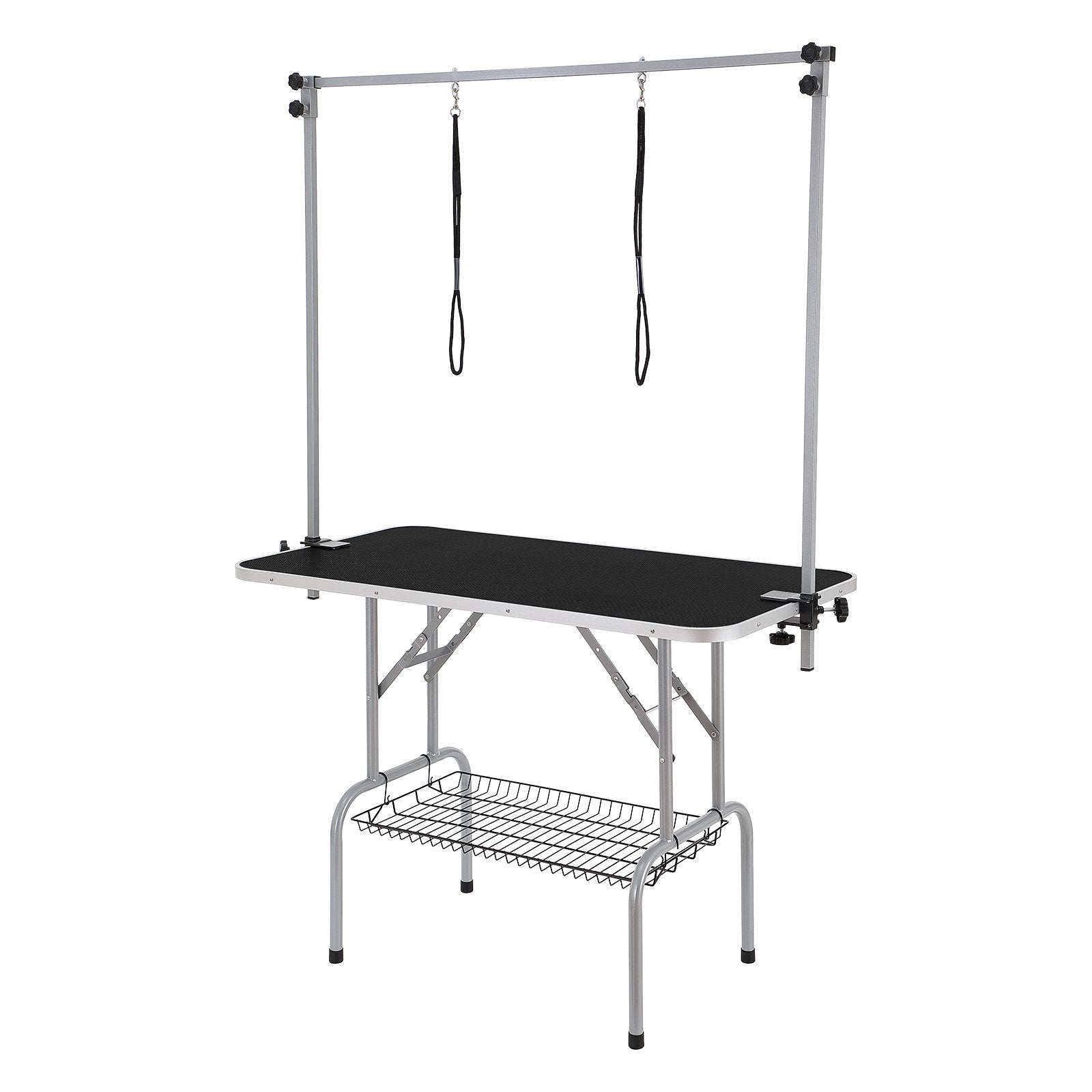 Pet Grooming Table 117cm Foldable Dog Station with 2 Arms Clamp