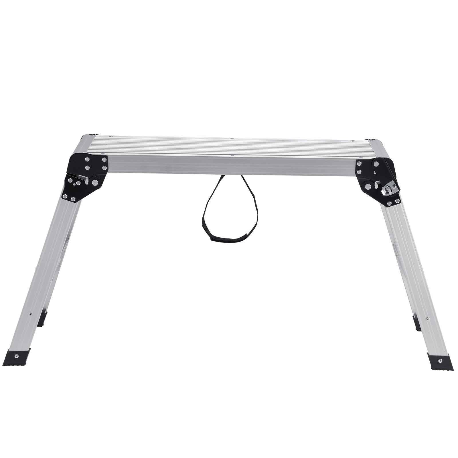 Folding Work Platform Aluminum Stool 330lb Capacity Heavy Duty Non-Slip Bench