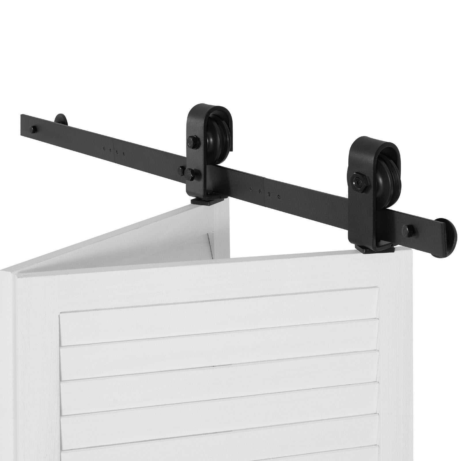 Bi-Folding Sliding Barn Door Hardware Kit 40in Heavy-Duty Top Mount