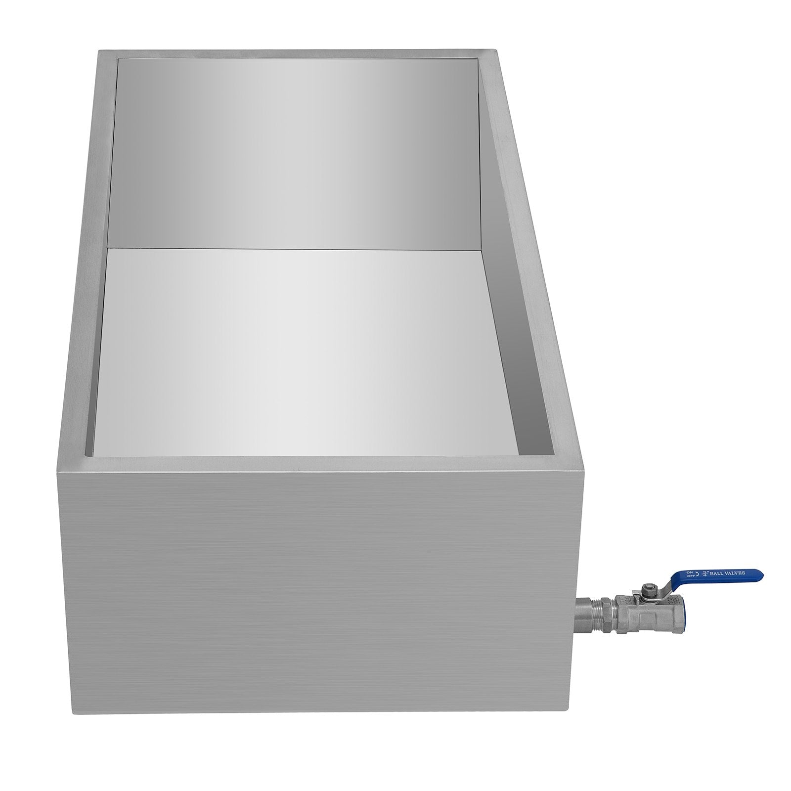 Maple Syrup Evaporator Pan 76x41x24cm, Stainless Steel Boiling Pan with Valve