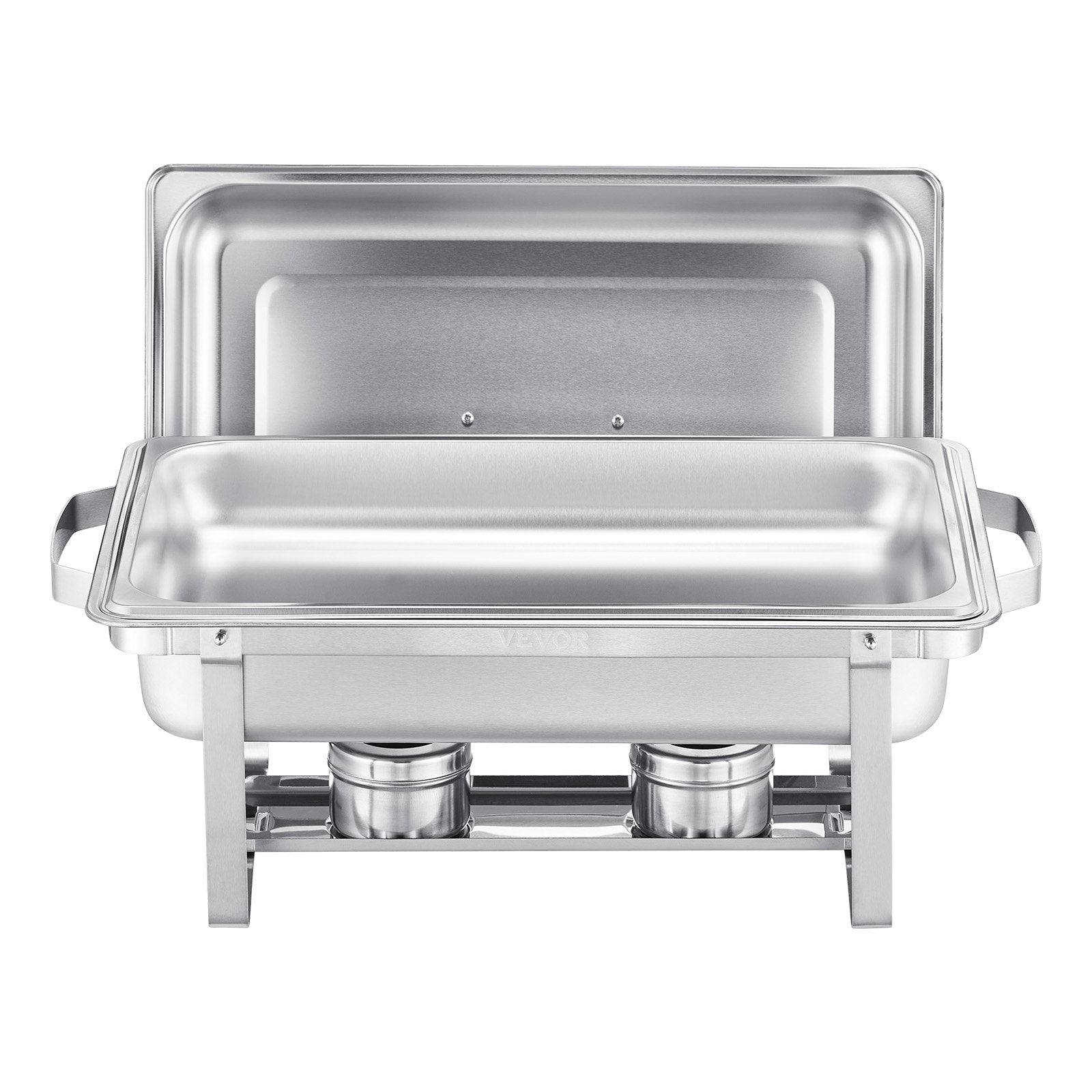 8 Qt 4 Pack Stainless Steel Chafing Dish Buffet Set Chafer Server Silver