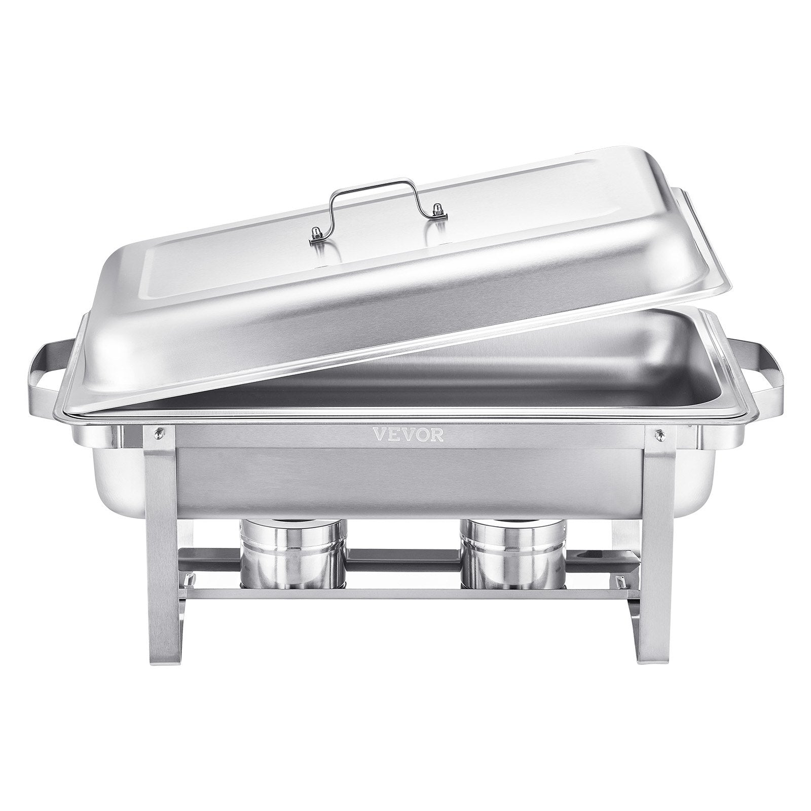 8 Qt 4 Pack Stainless Steel Chafing Dish Buffet Set Chafer Server Silver