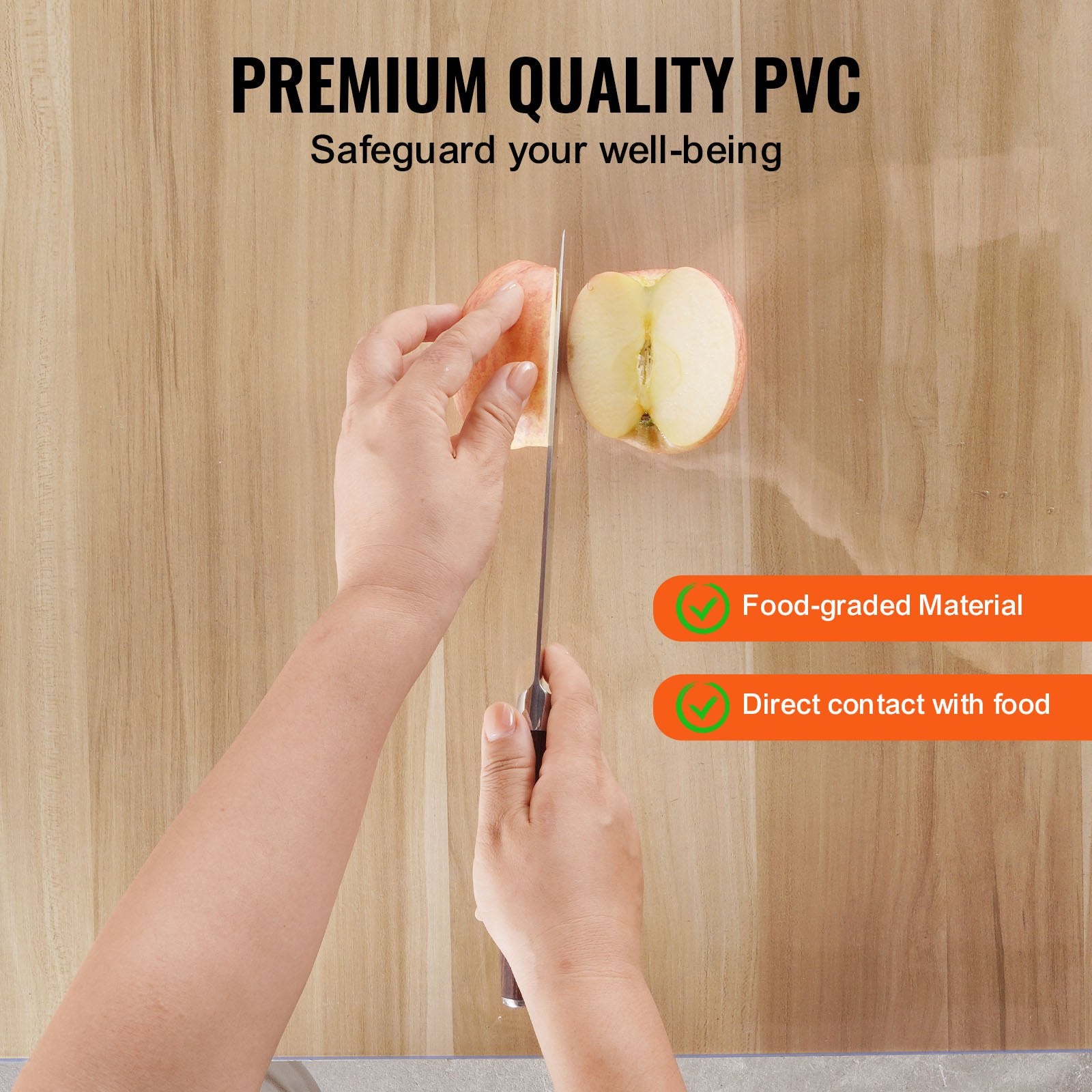 Plastic Table Cover 40x60 in 1.5mm Clear PVC Waterproof Desk Protector