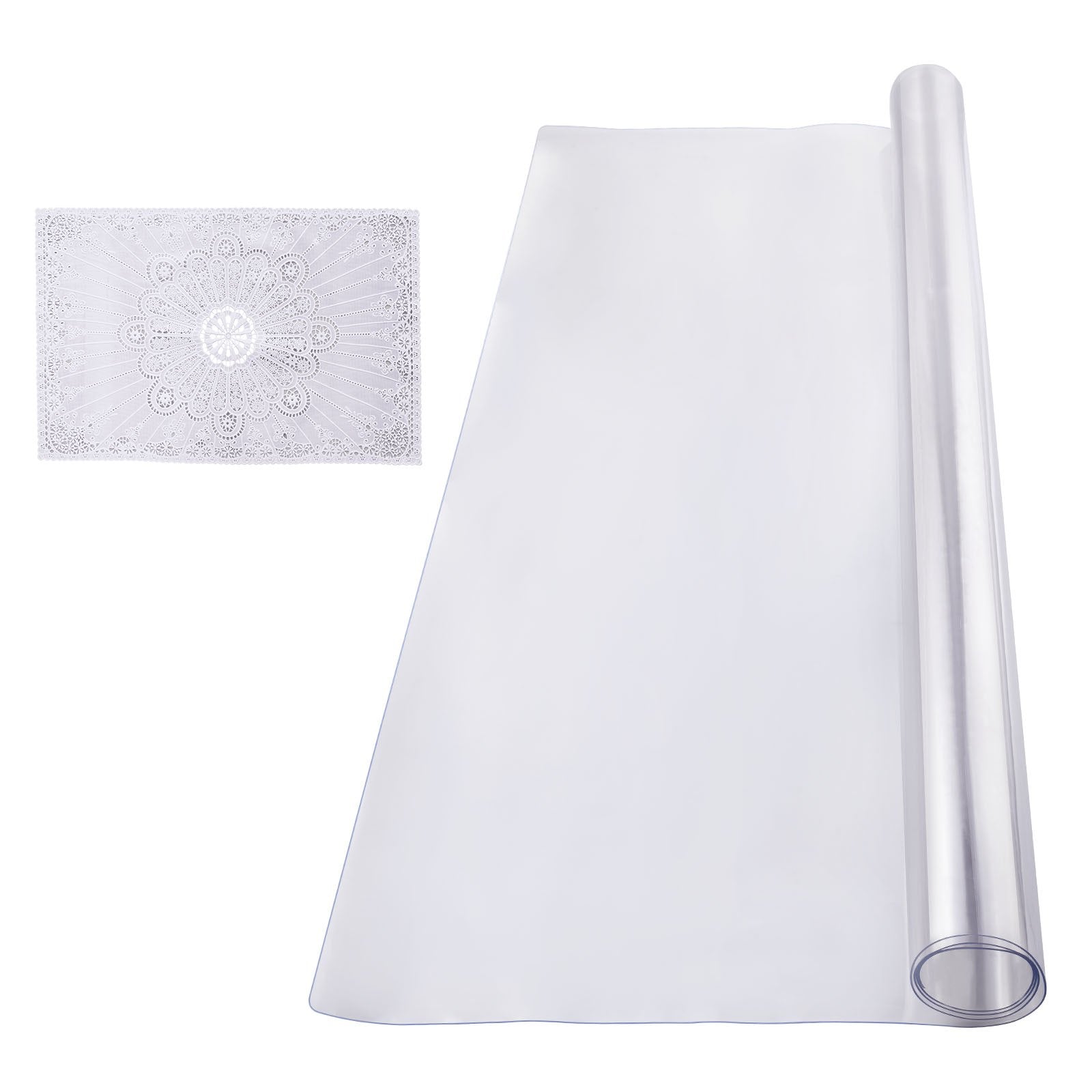 Plastic Table Cover 40x60 in 1.5mm Clear PVC Waterproof Desk Protector