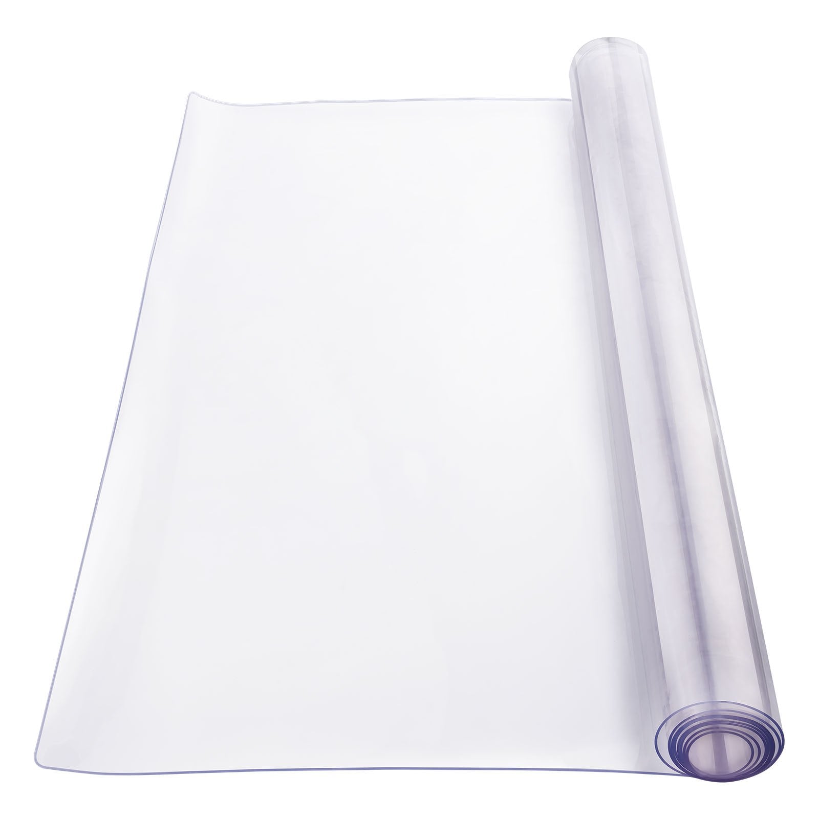 Plastic Table Cover 42x72in Clear PVC Desk Mat Waterproof Easy Clean Tablecloth