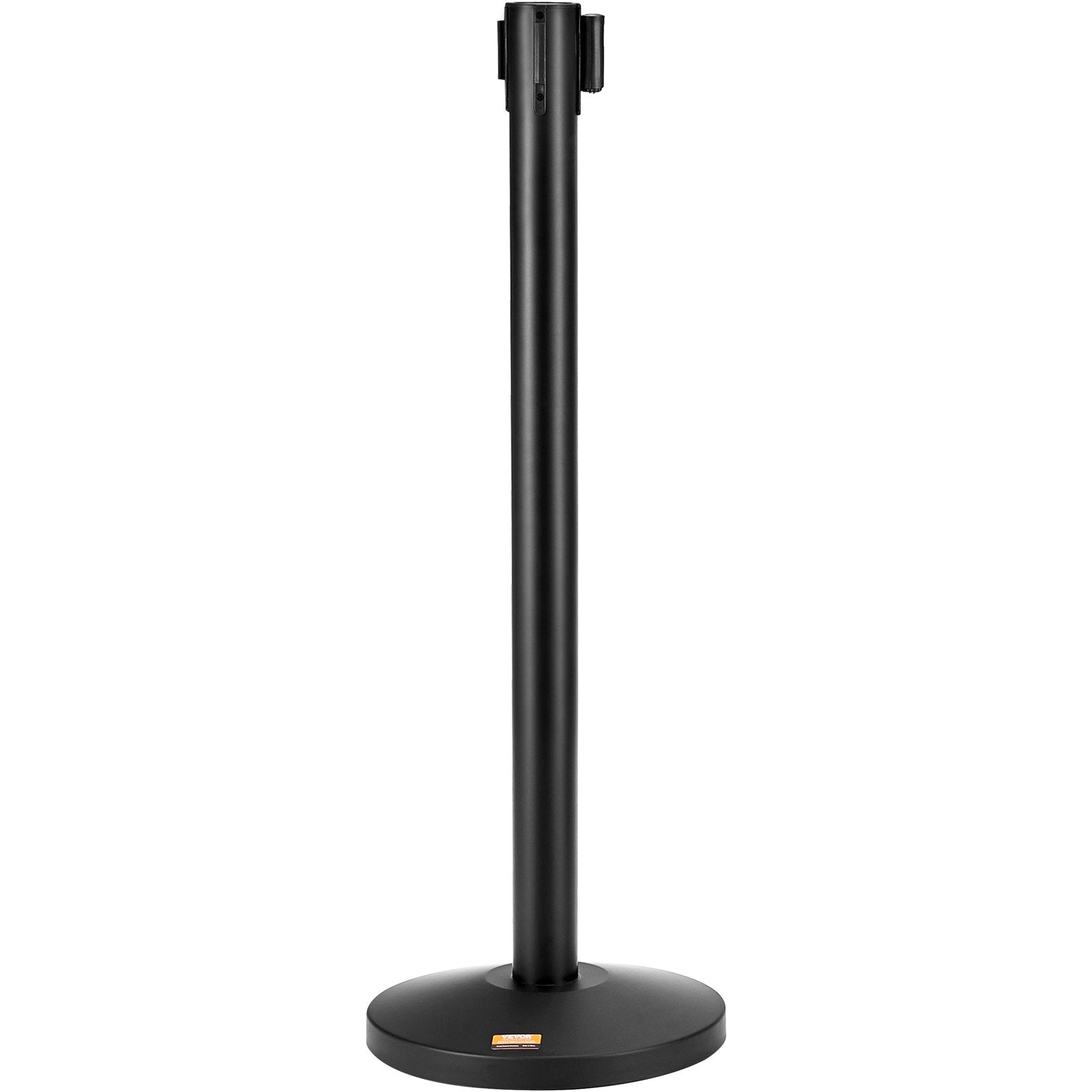 Crowd Control Stanchions 2-Pack Steel Queue Posts with 11FT Red Retractable Belt