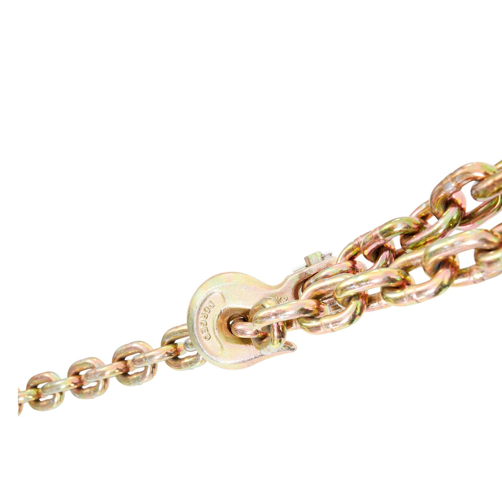Transport Binder Chain 220kg 3/8" x 20' G80 Tow Chain Grab Hooks Galvanized