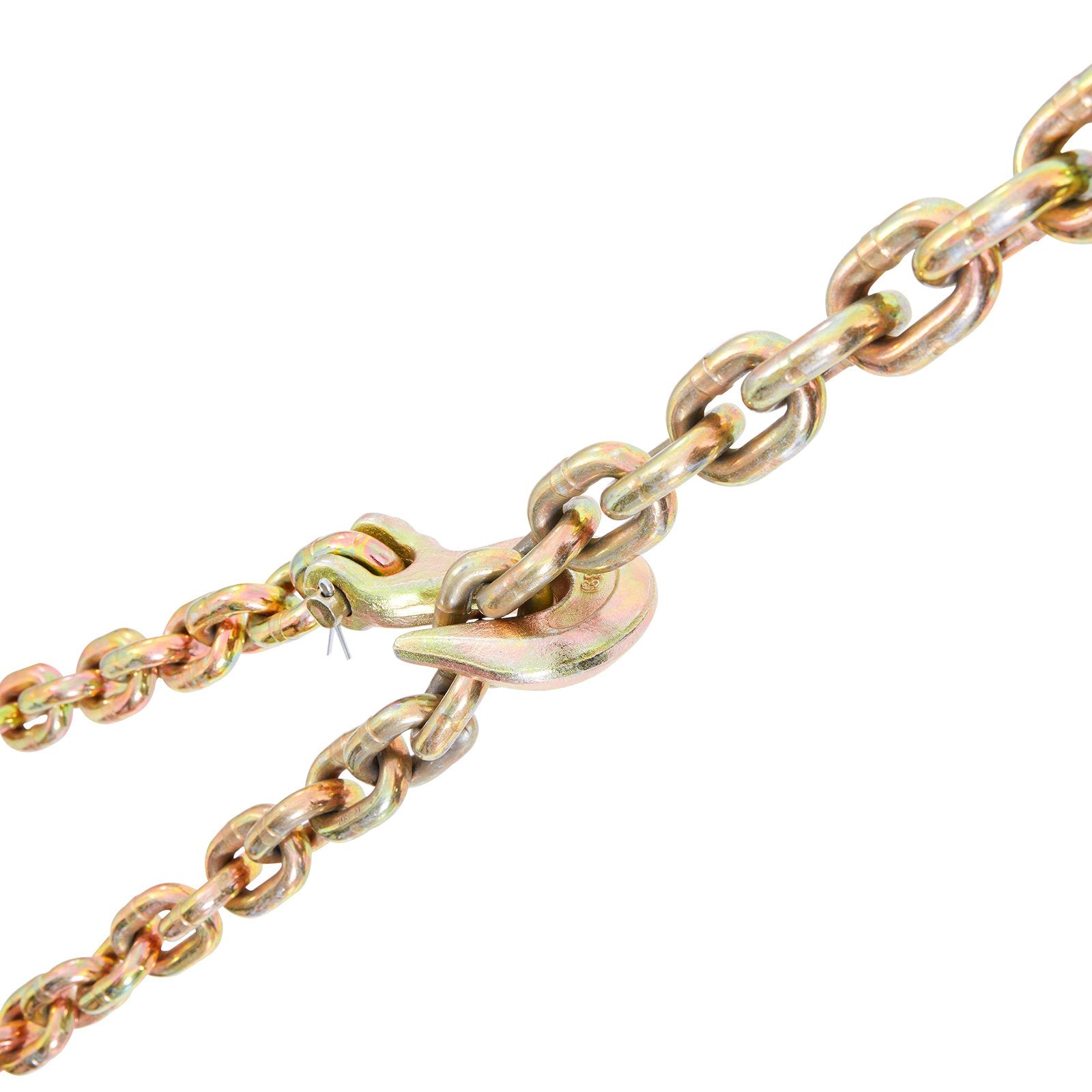 Transport Binder Chain 220kg 3/8" x 20' G80 Tow Chain Grab Hooks Galvanized