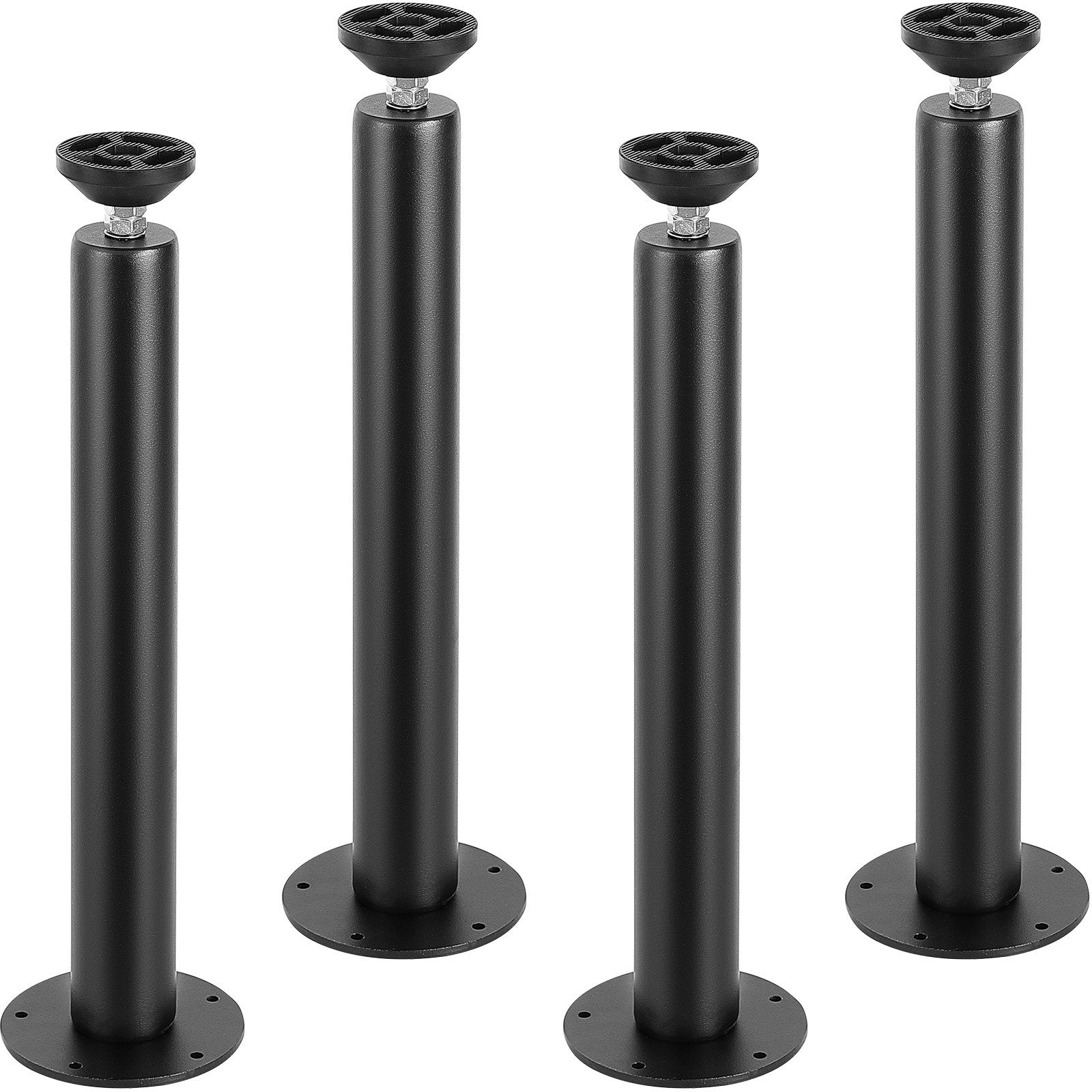 Adjustable Desk Legs 406.4MM Set of 4, Reinforced Steel, 1200lbs Load, Black