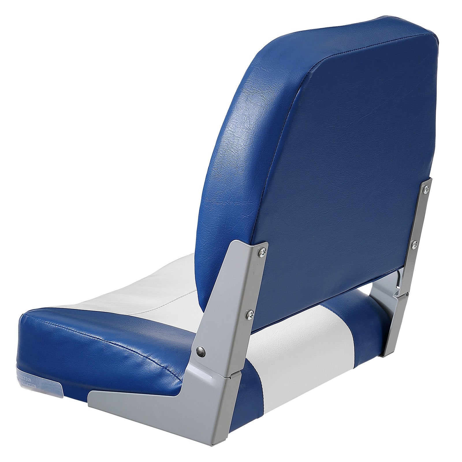 Boat Seat Low Back, Fold-Down Fishing Chair with Sponge Padding, 2-Pack