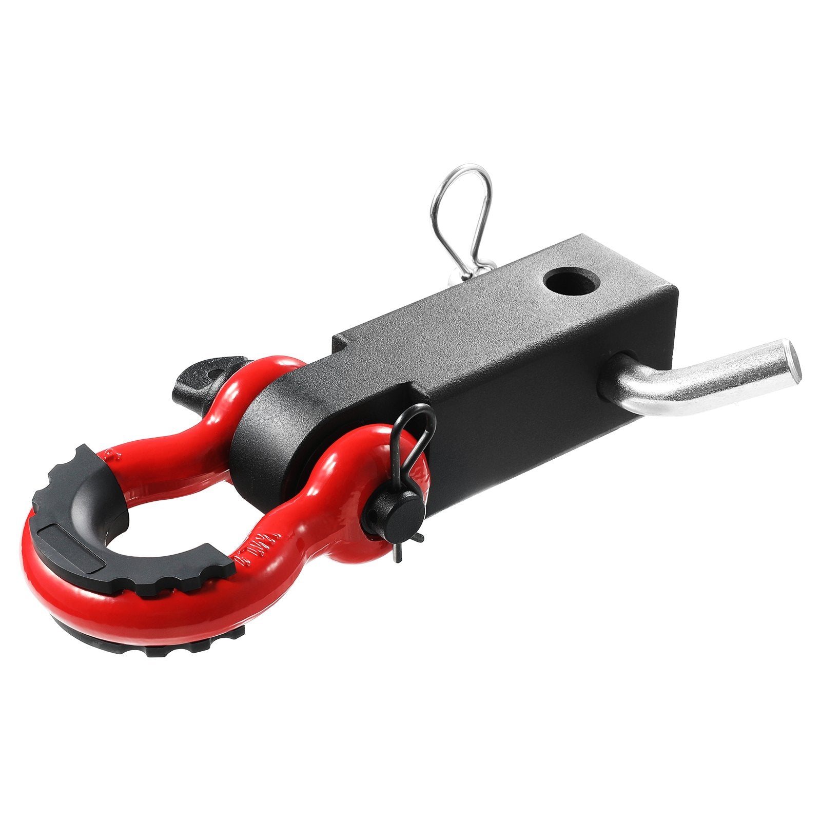 Shackle Hitch Receiver 50mm 24 Ton D-Ring with Trailer Hitch Lock Pin