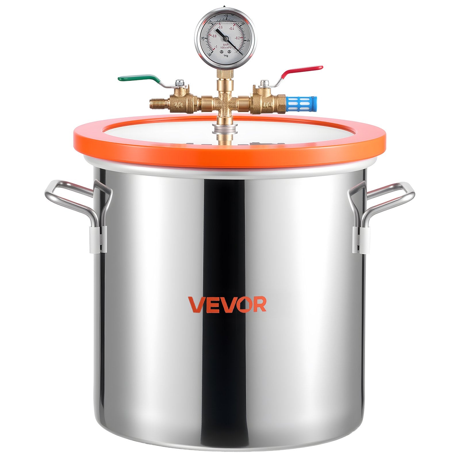 11.36L Vacuum Chamber with 3.5 CFM Pump, Stainless Steel Degassing Kit with Lid